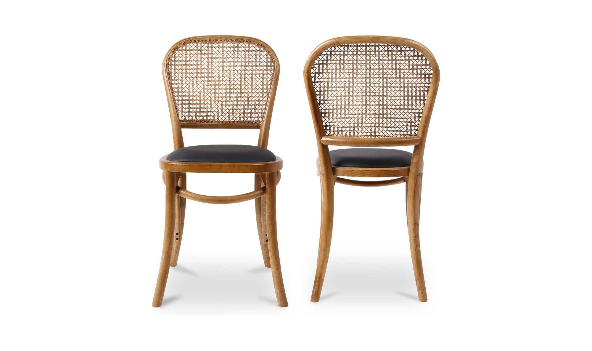 Moe's Home Bedford Dining Chair Light Brown - Set Of Two - Image 3