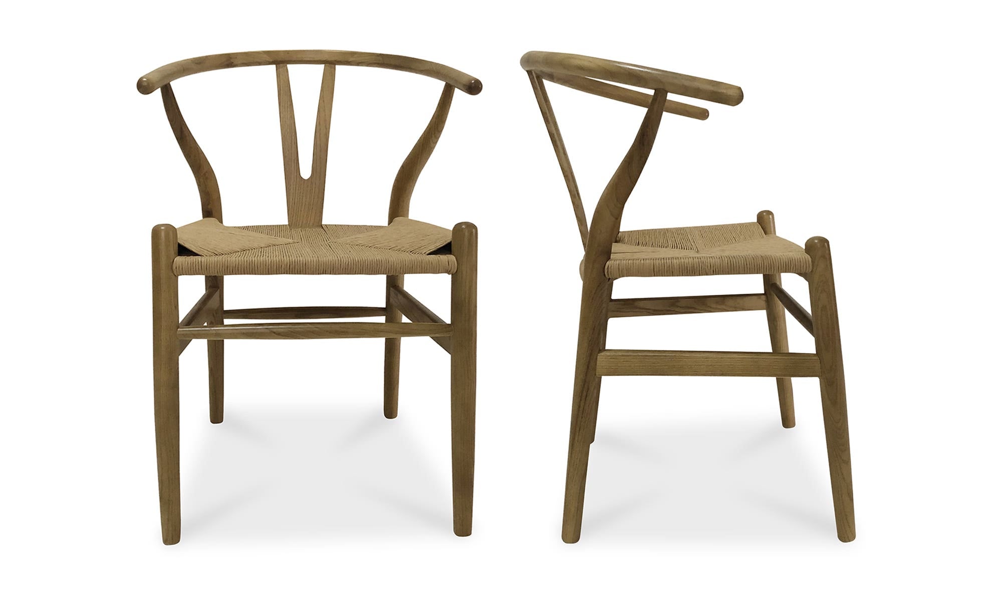 Moe’s Home Ventana Dining Chair Natural – Set Of Two
