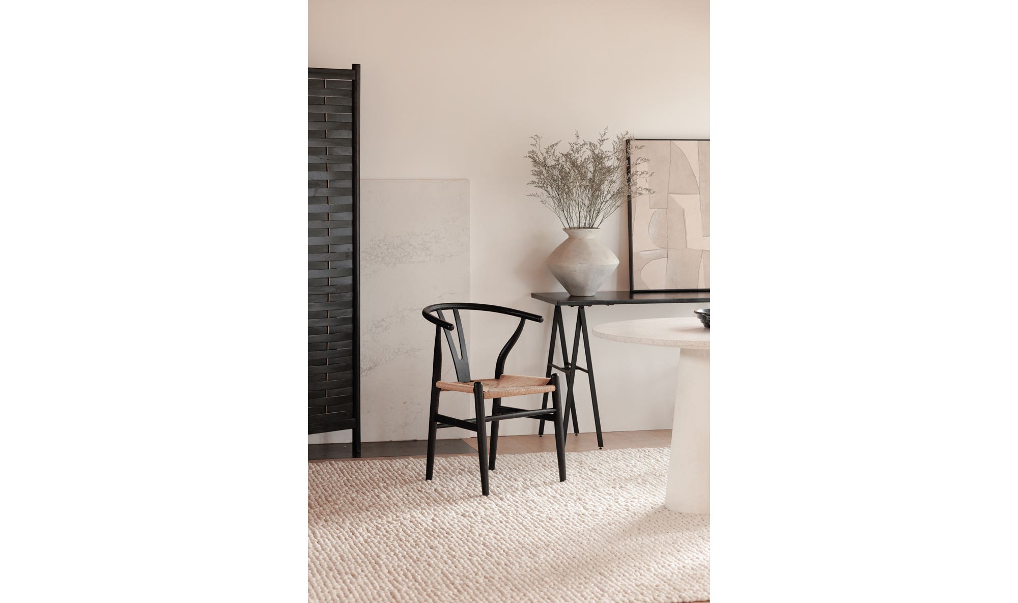 Moe's Home Ventana Dining Chair Black And Natural - Set Of Two - Image 3