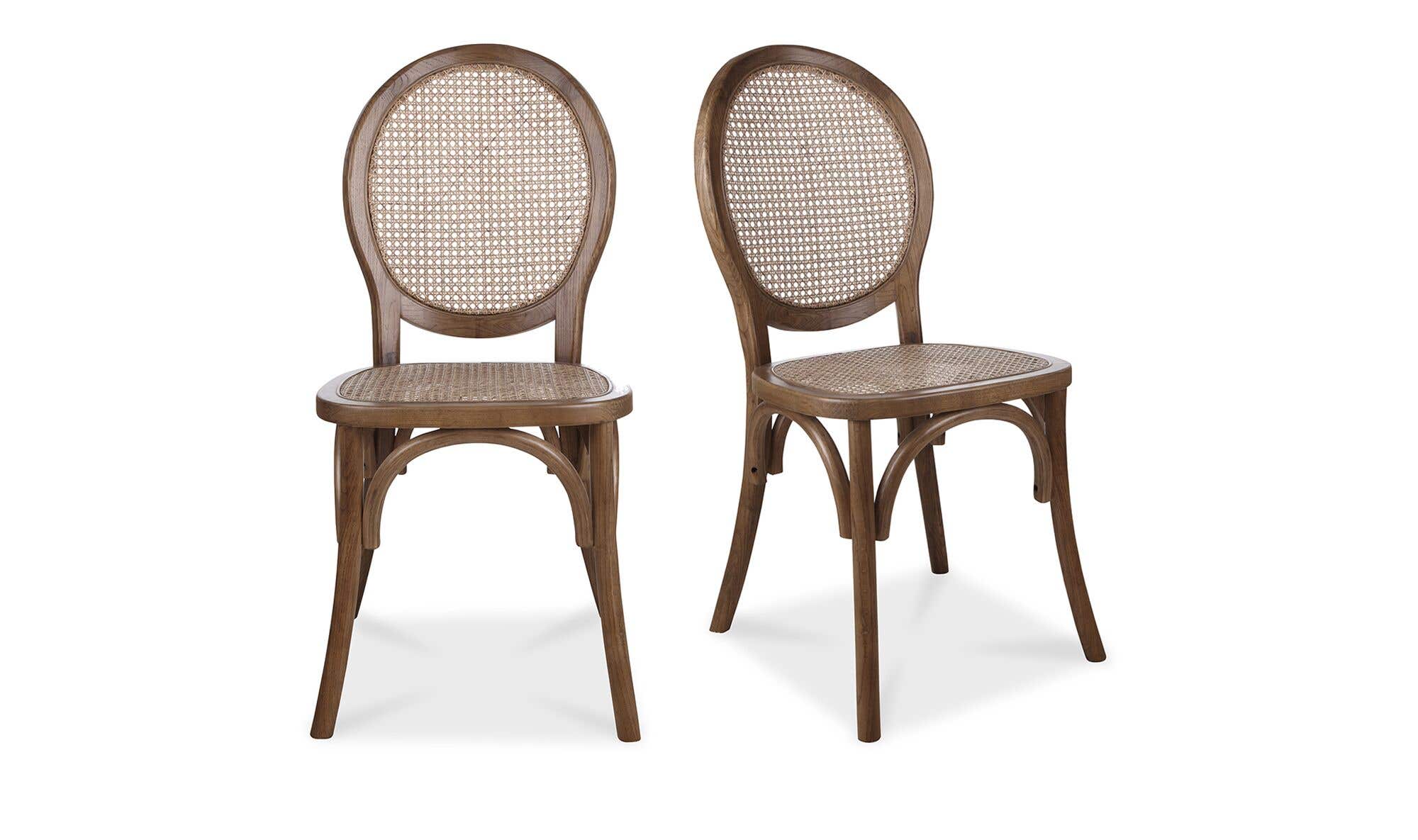 Moe's Home Rivalto Dining Chair Brown - Set Of Two - Image 1