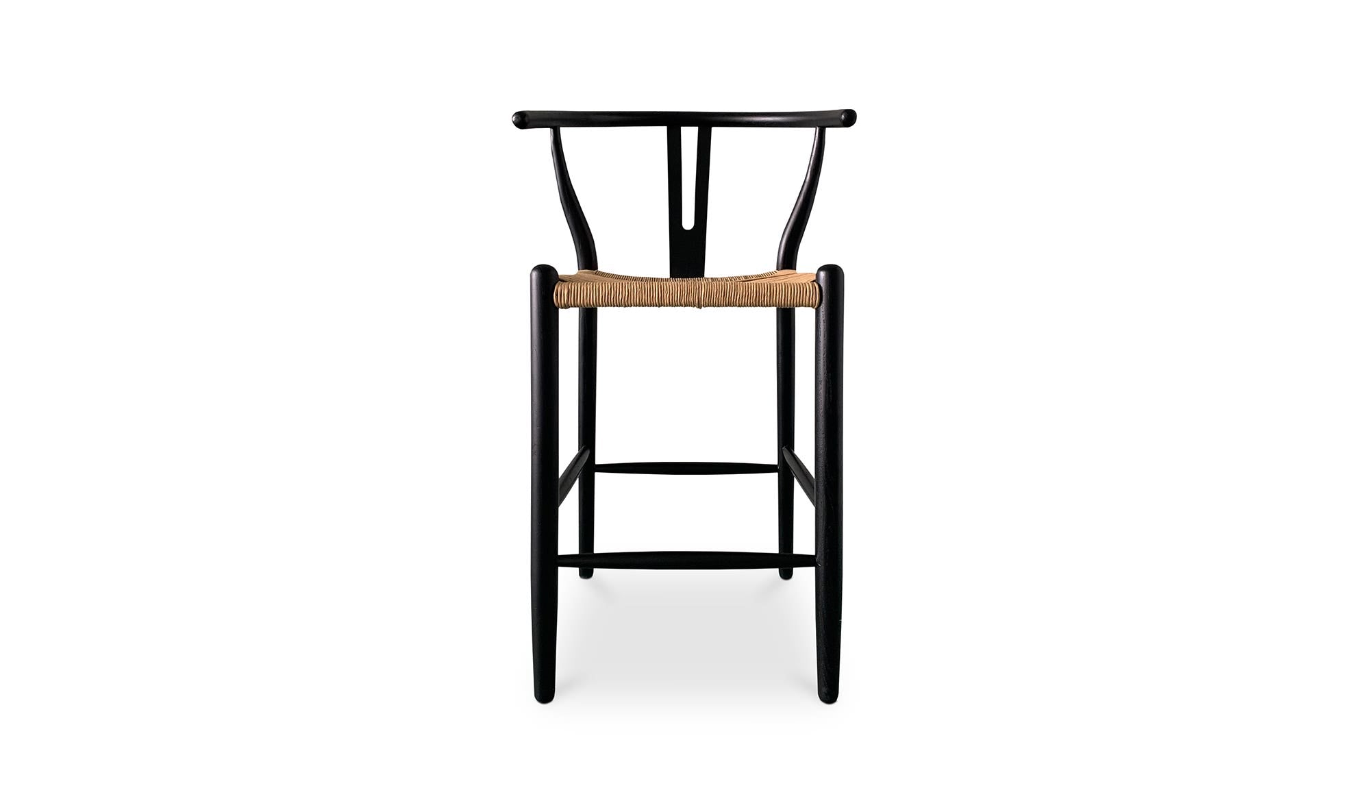 Moe’s Home Ventana Counter Stool Black and Natural