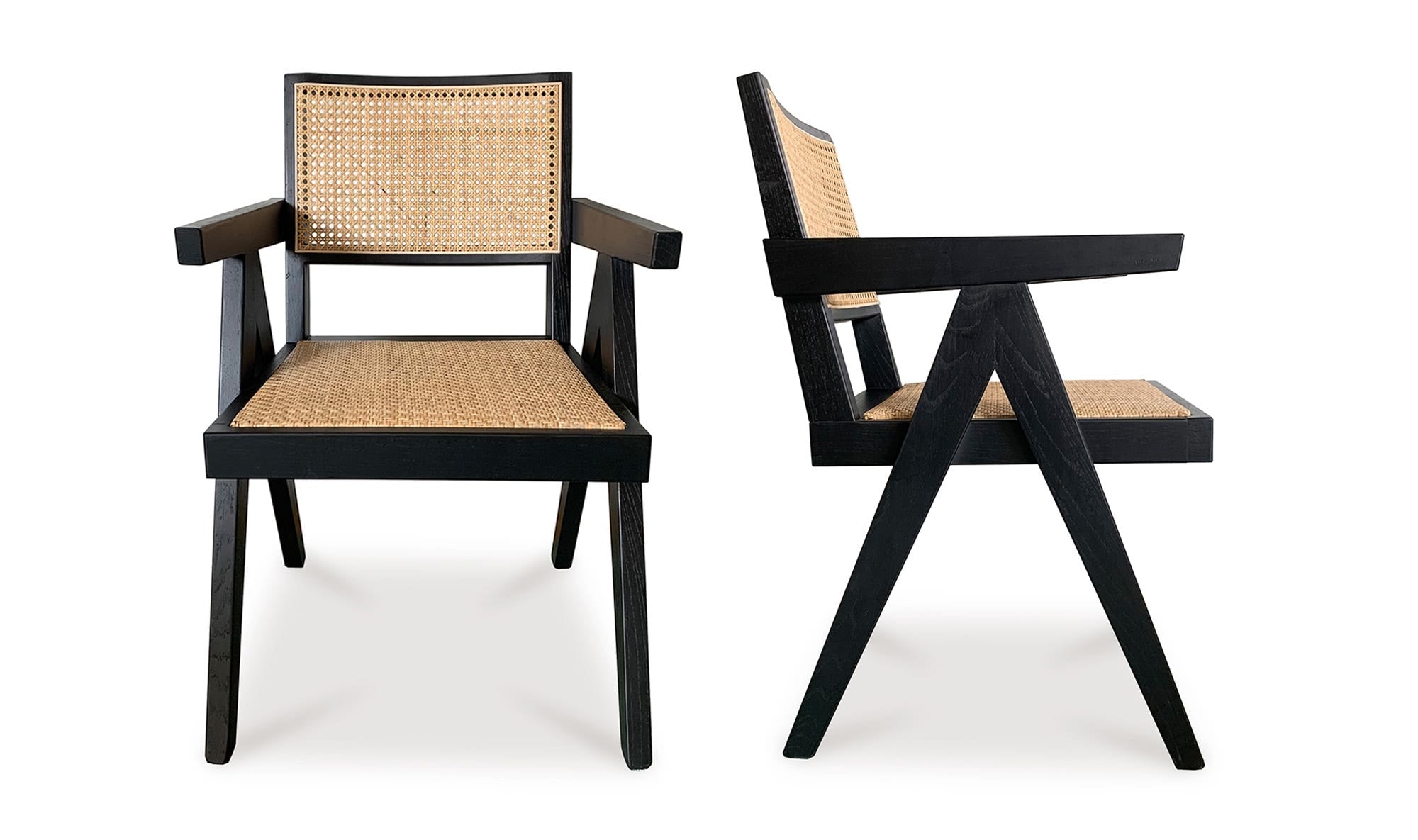 Moe's Home Takashi Chair Black- Set Of Two - Image 1