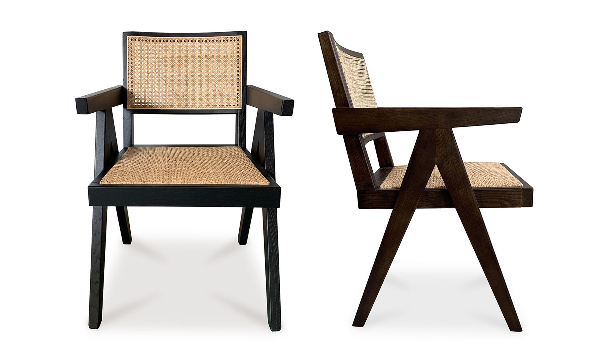 Moe's Home Takashi Chair Dark Brown - Set Of Two - Image 1