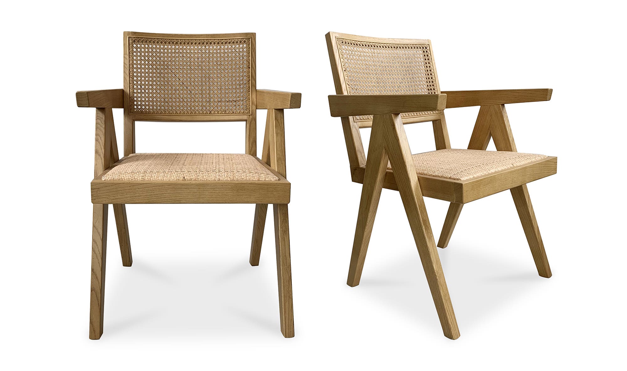 Moe's Home Takashi Chair Natural - Set Of Two - Image 1