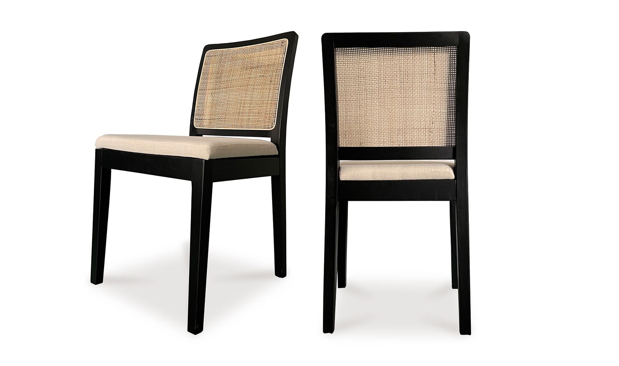 Moe's Home Orville Dining Chair Black - Set Of Two - Image 1