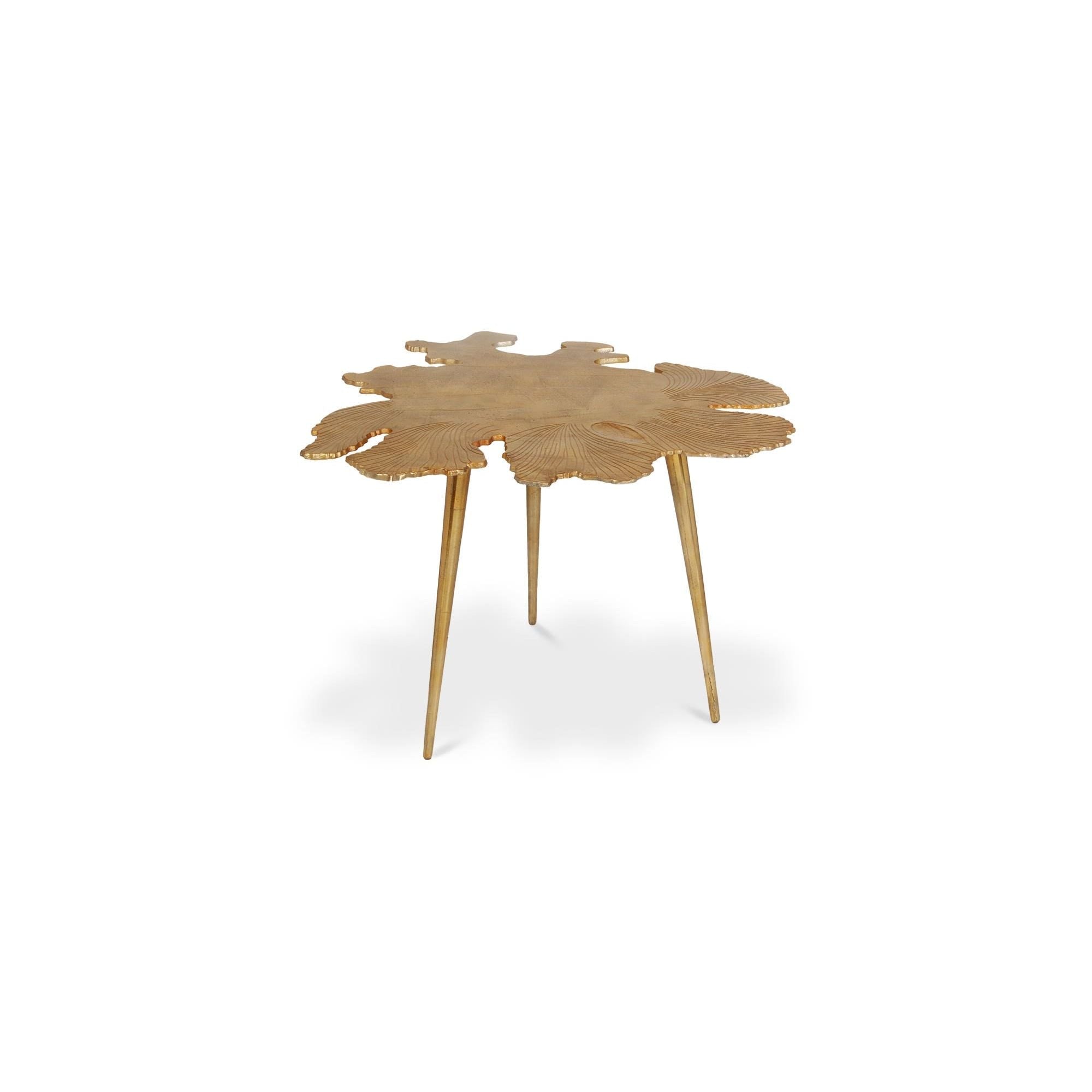 Moe's Home Collection Amoeba Gold Side Table - Image 1