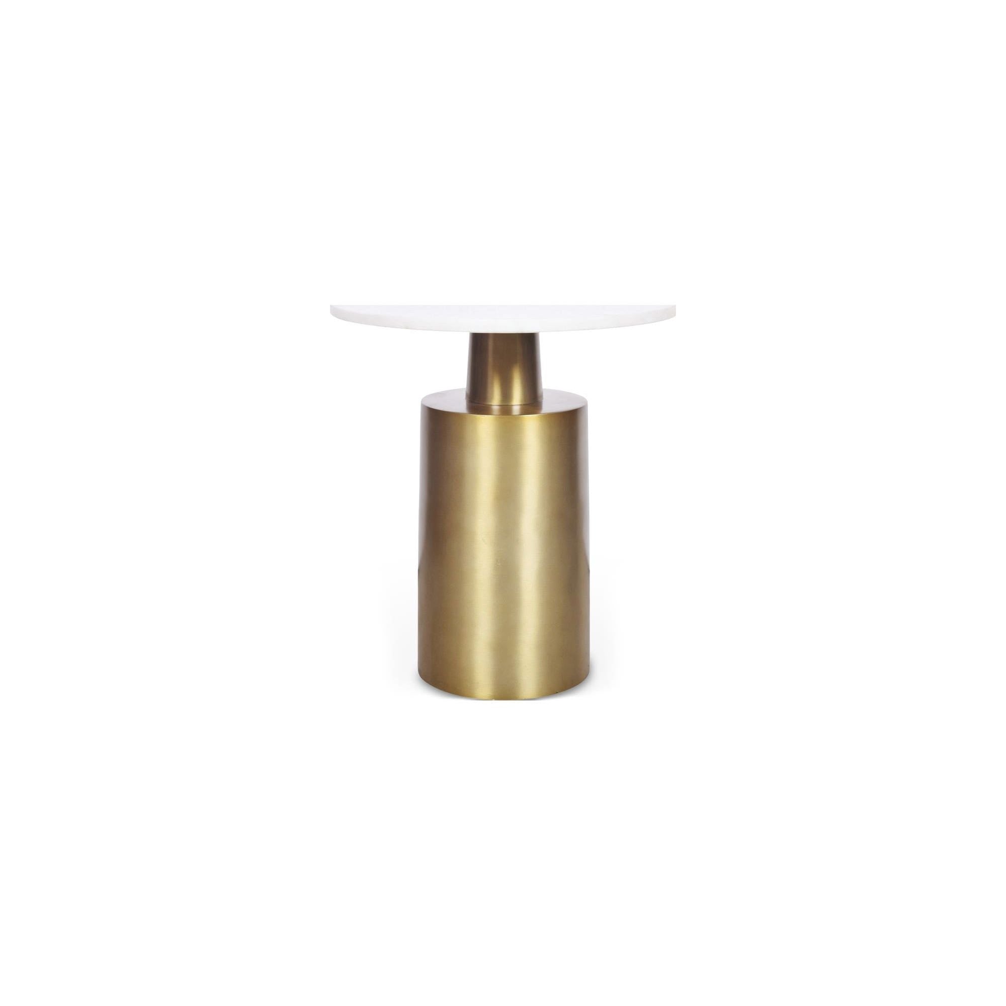 Moe's Home Collection France Gold Marble Accent Table - Image 1