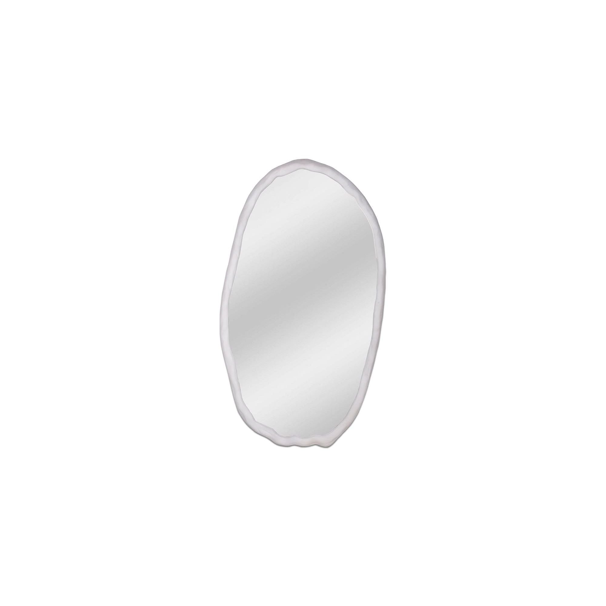 Moe's Home Foundry Oval Mirror White - Image 1