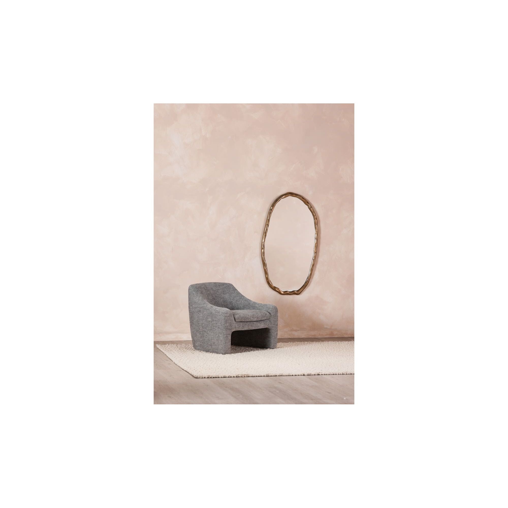 Moe's Home Foundry Oval Mirror Gold - Image 2