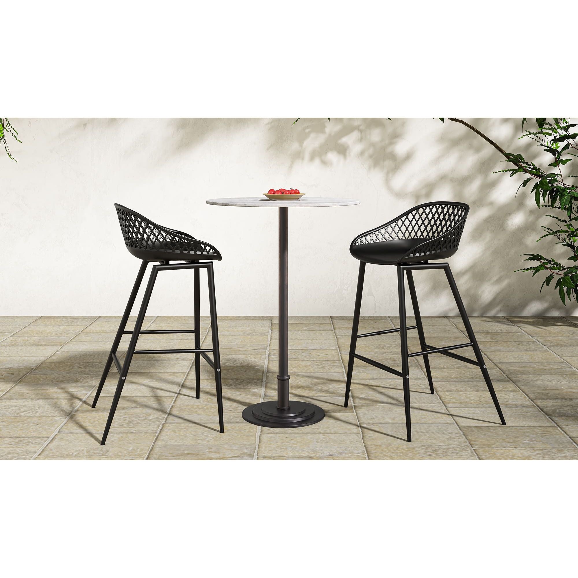 Moe's Home Tori Outdoor Counter Table White Marble - Image 2