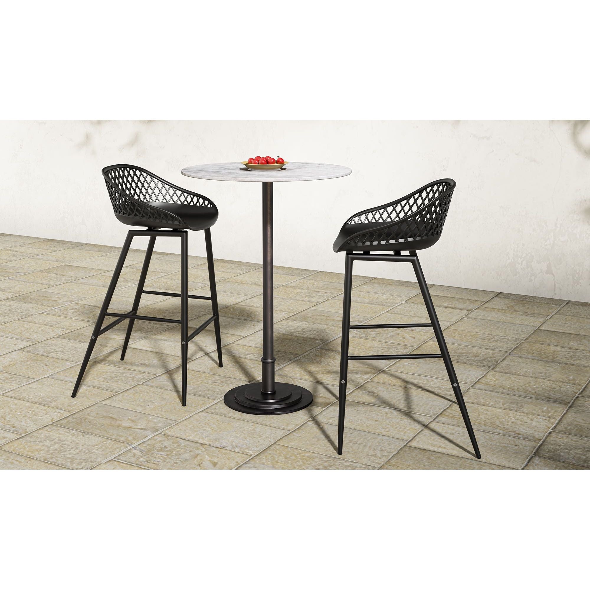 Moe's Home Tori Outdoor Counter Table White Marble - Image 3