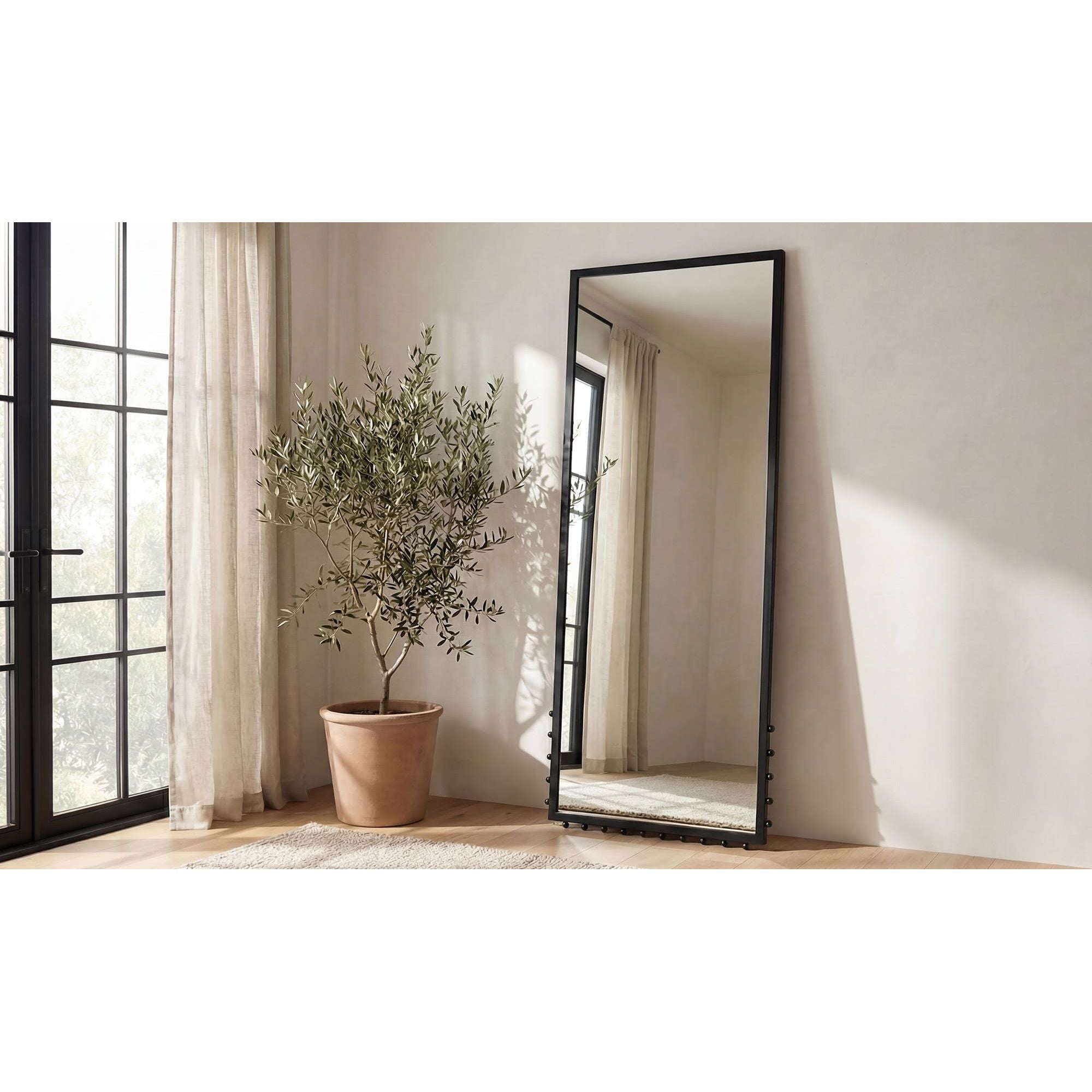 Moe's Home Figaro Floor Mirror Black - Image 2