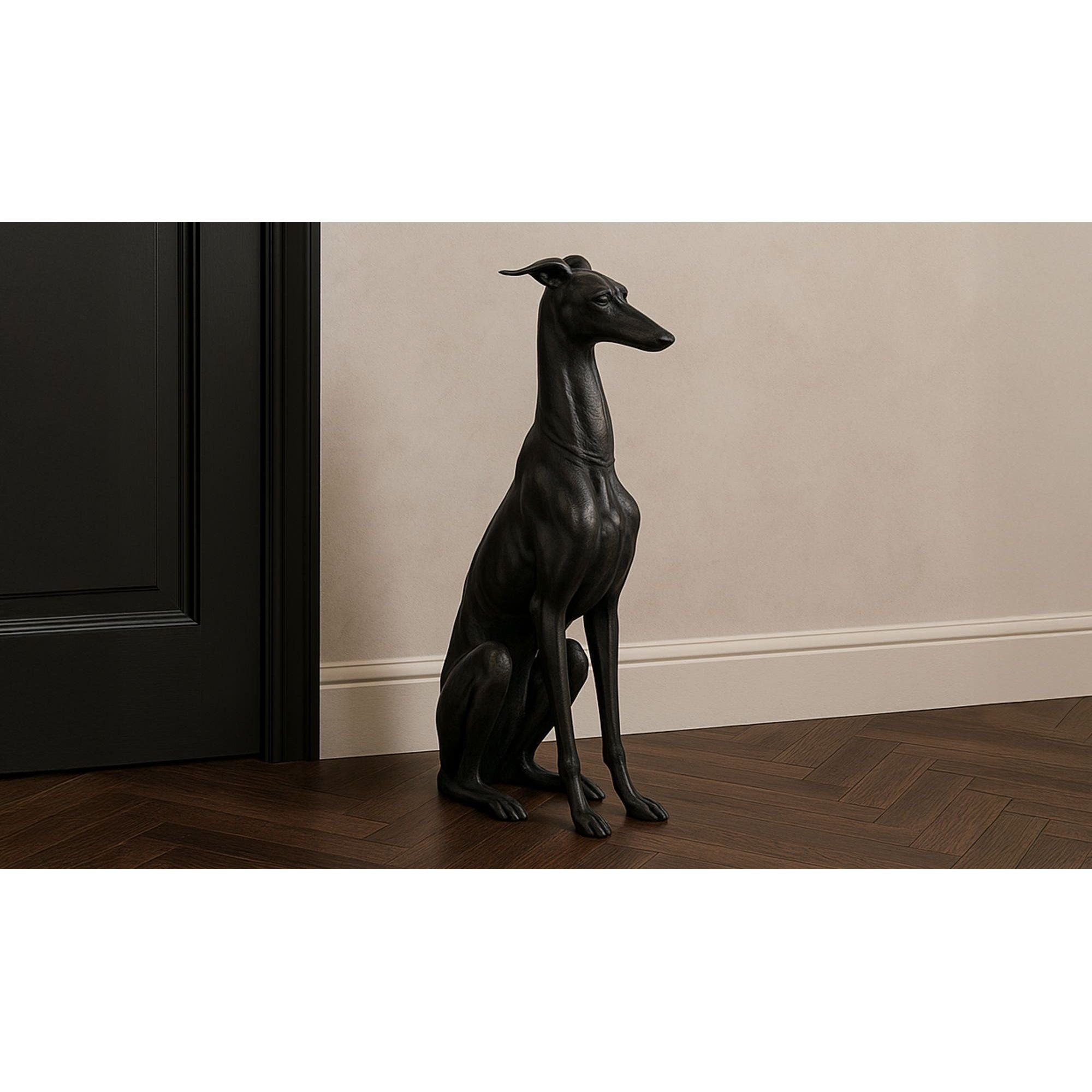 Moe's Home Duke Cast Aluminum Sculpture Black - Image 2