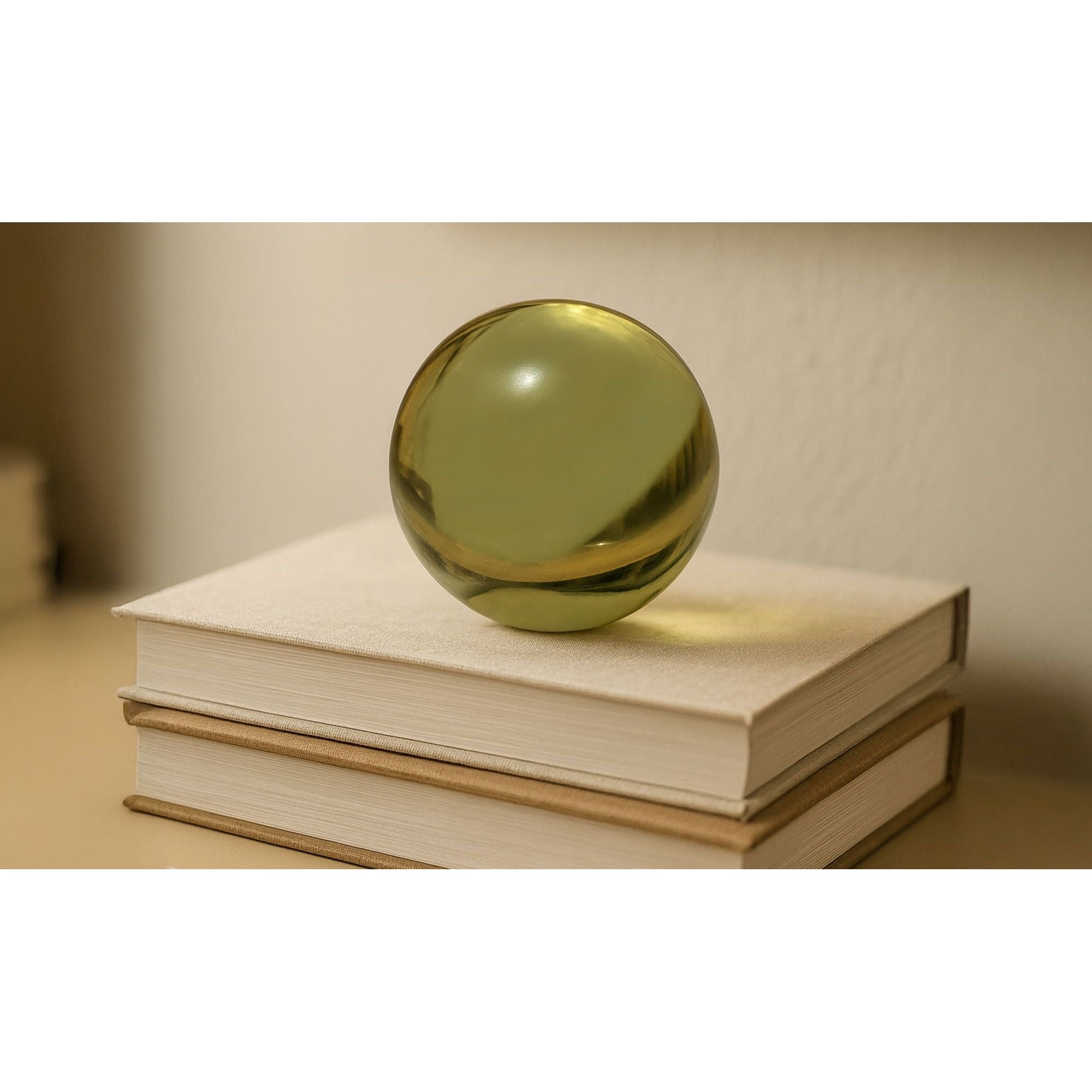Moe's Home Bonn Cast Glass Decorative Object Olive - Image 2