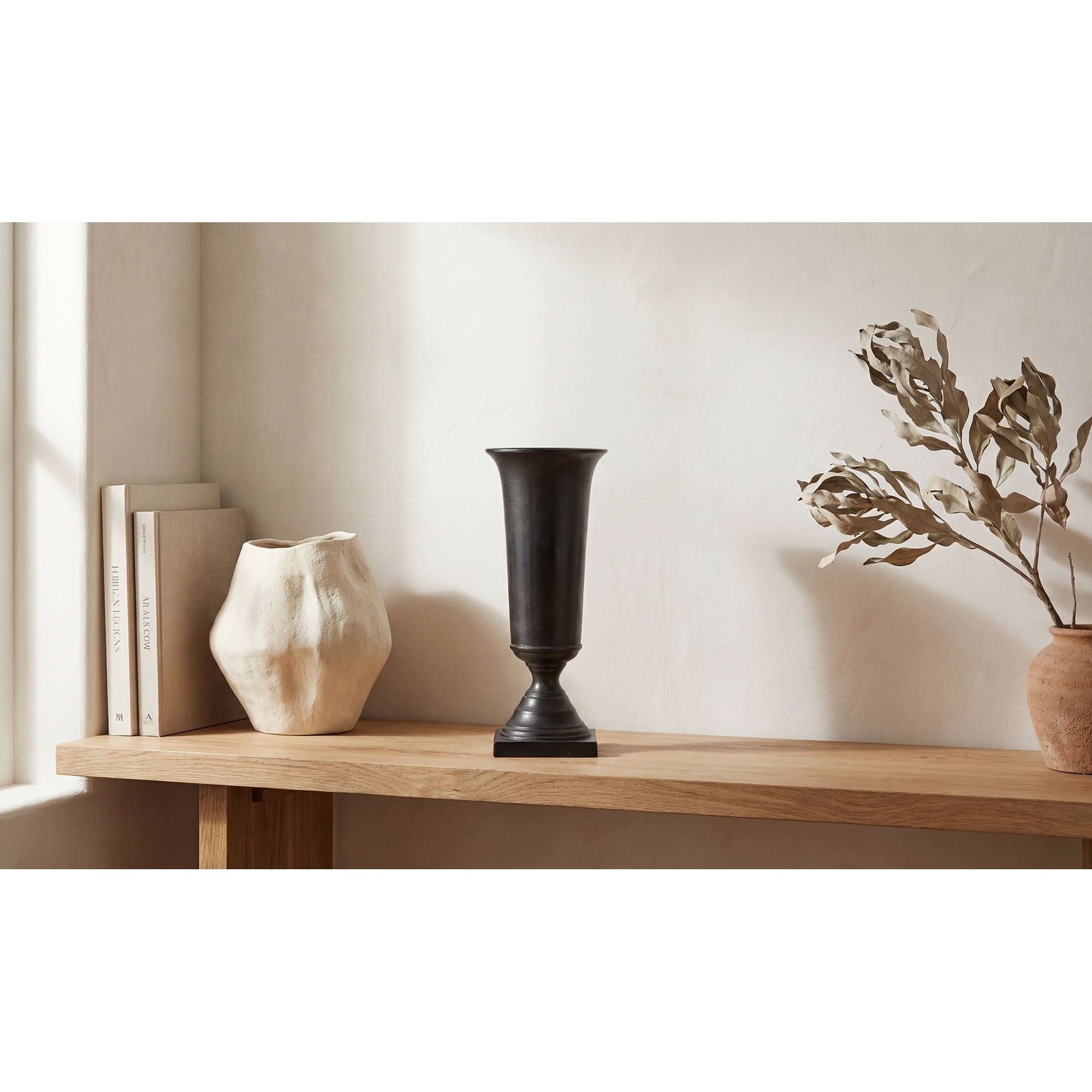 Moe's Home Cassia Cast Aluminum Vase Black - Image 2