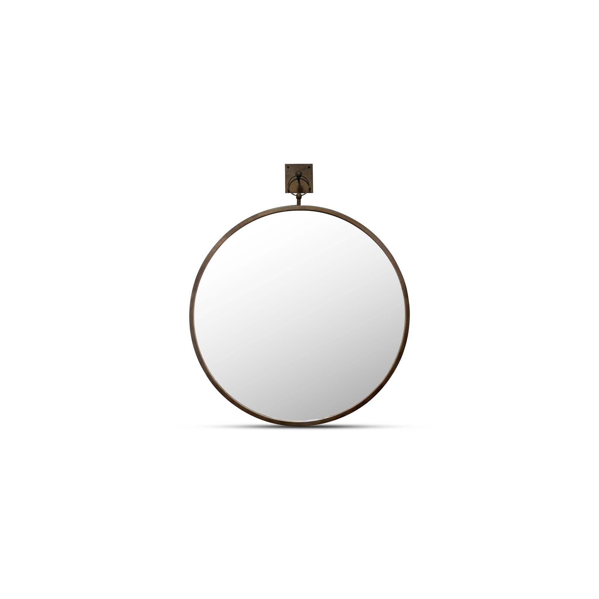 Moe's Home Cameo Mirror Aged Brass - Image 1