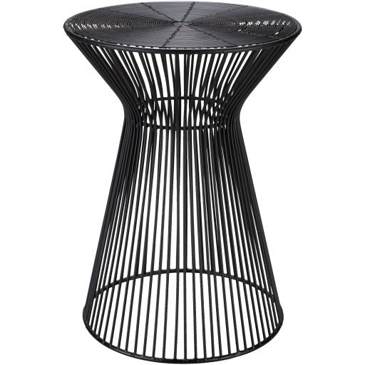 Surya Fife Modern Black Metal Round Accent Side Table FIFE-101 - Image 3