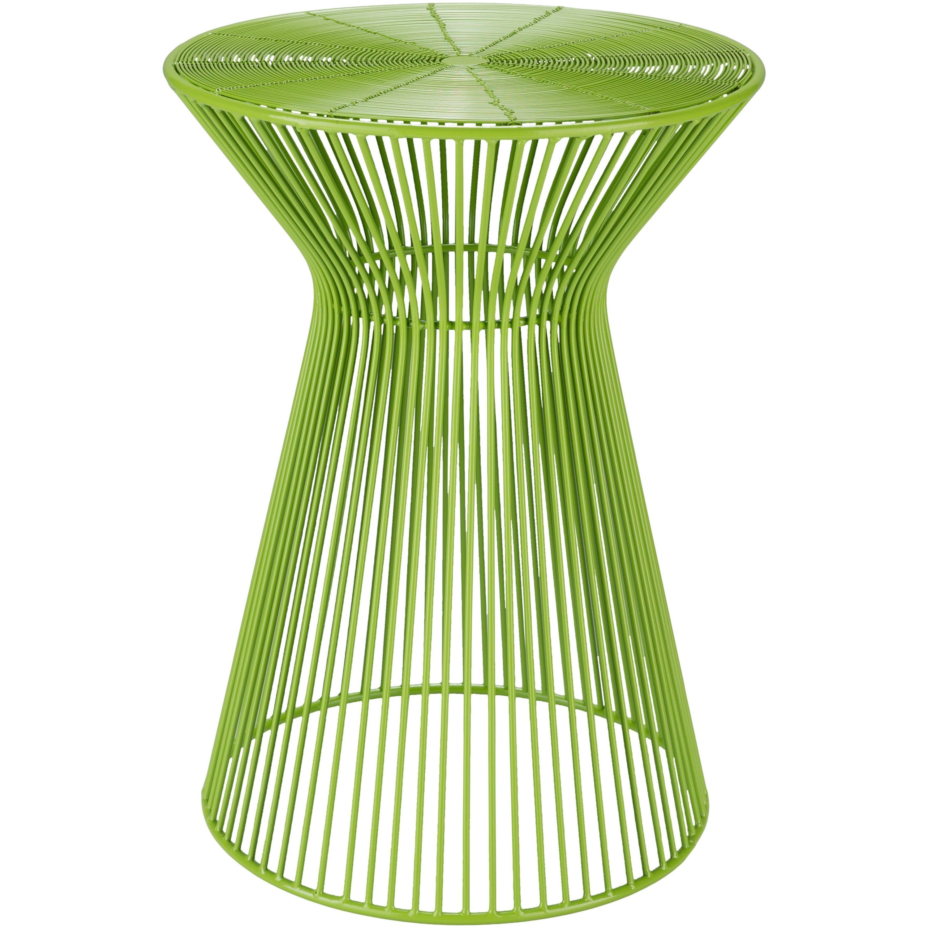 Surya Fife Modern Lime Green Metal Round Accent Side Table FIFE-103 - Image 2