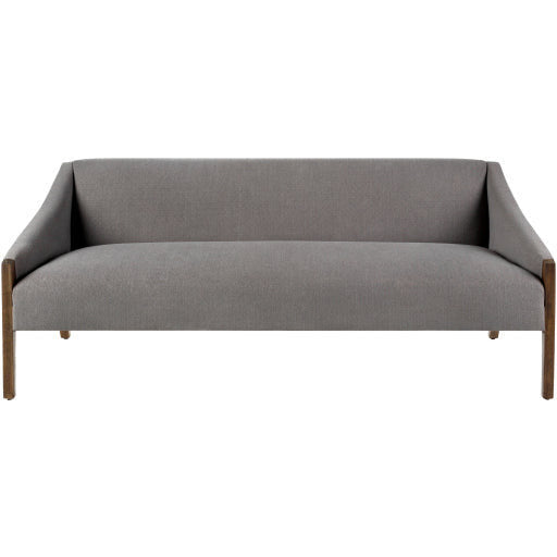 Surya Findlay Modern Grey Slope Arm Sofa Available In 2 Sizes - Image 1
