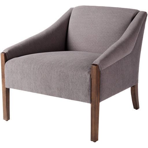 Surya Findlay Modern Grey Slope Arm Accent Chair - Image 1