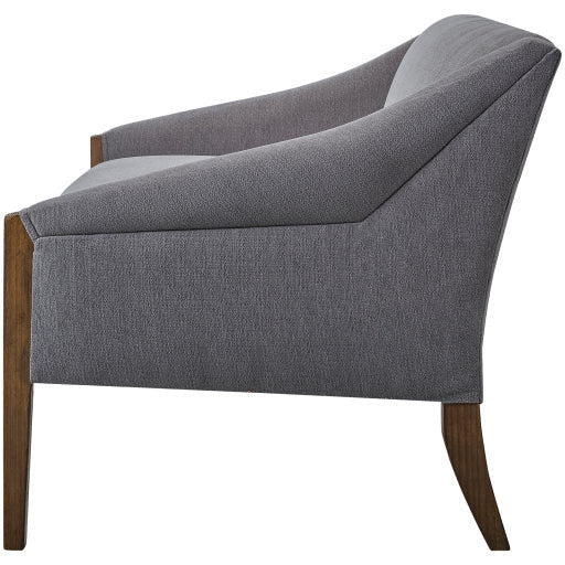 Surya Findlay Modern Grey Slope Arm Sofa Available In 2 Sizes - Image 2