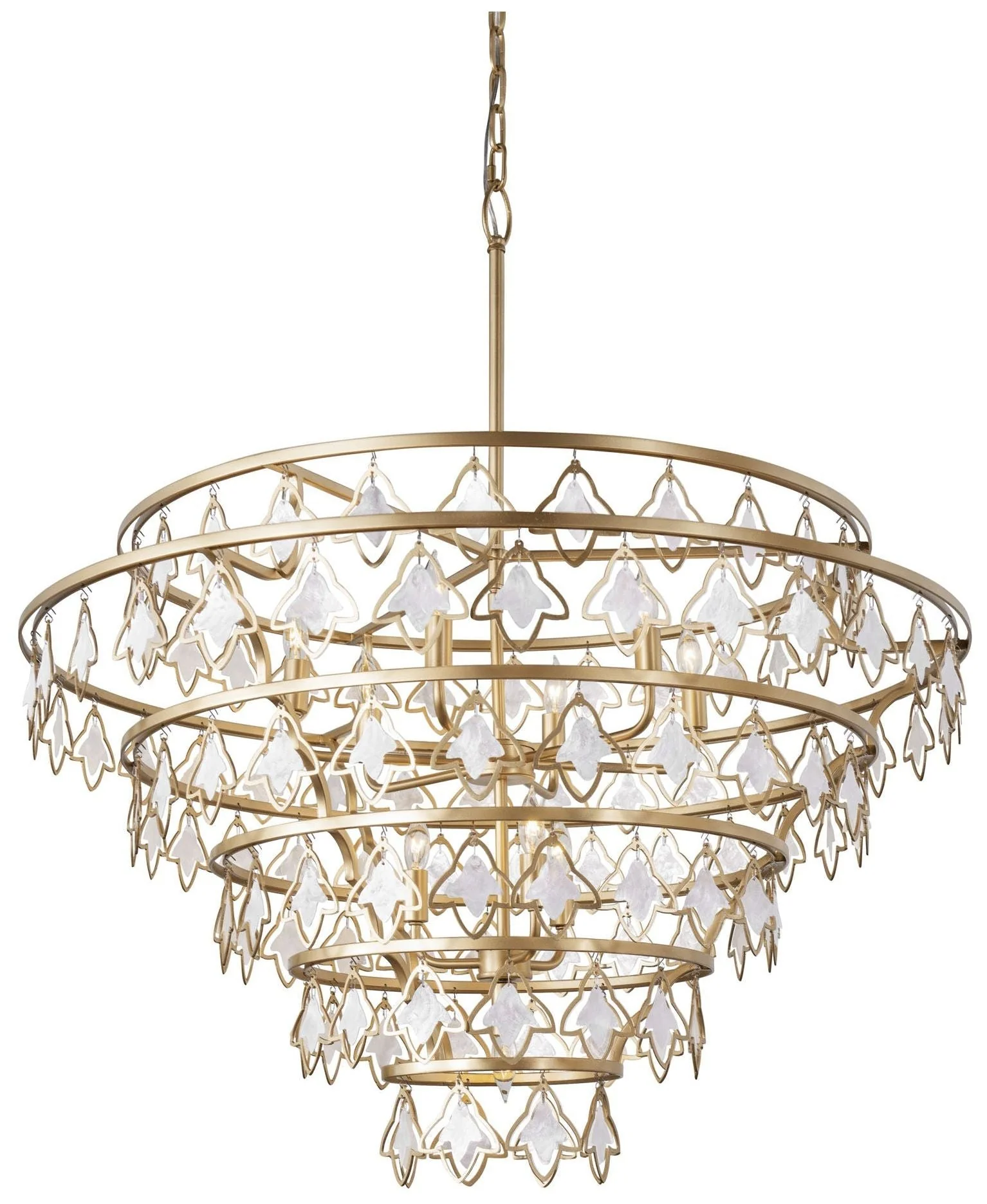 Fleur 10-Lt Chandelier - French Gold - Image 1