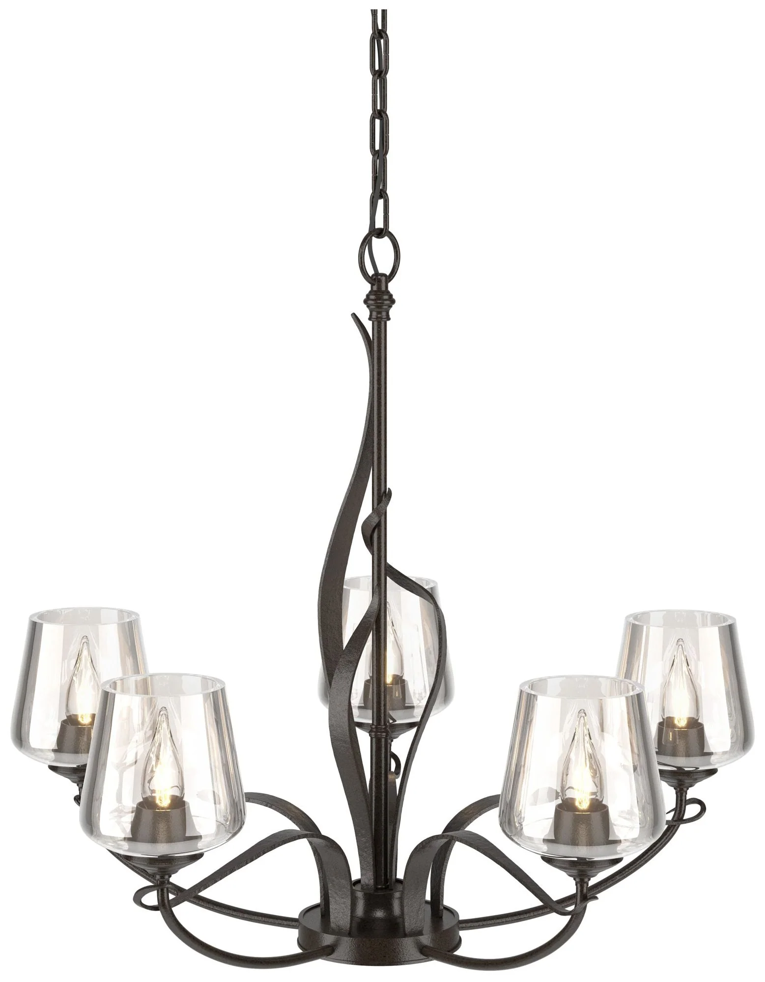 Flora 26 3/4" Wide Oil-Rubbed Bronze 5-Light Chandelier - Image 1