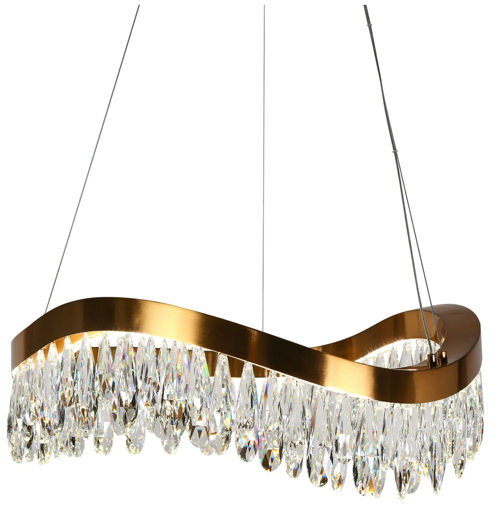 Flowarop 1-Light LED Crystal Drum Chandelier - Image 1