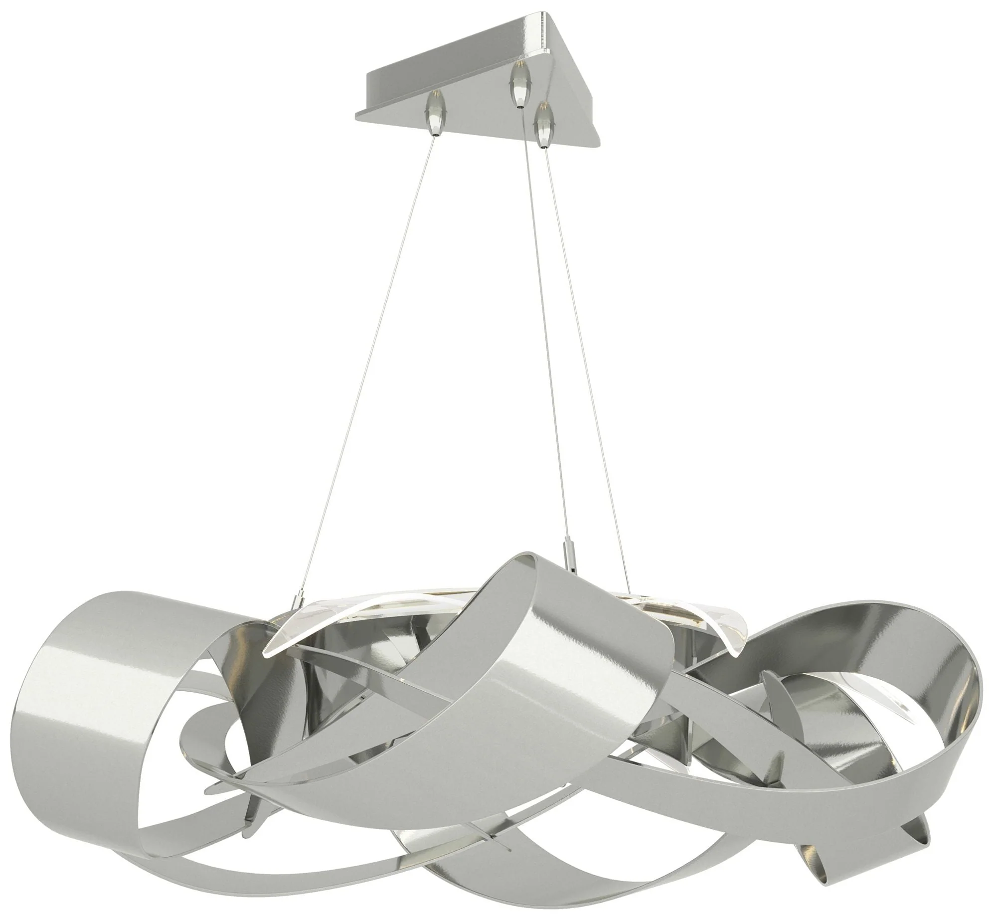 Flux Large LED Pendant - Sterling - Image 1