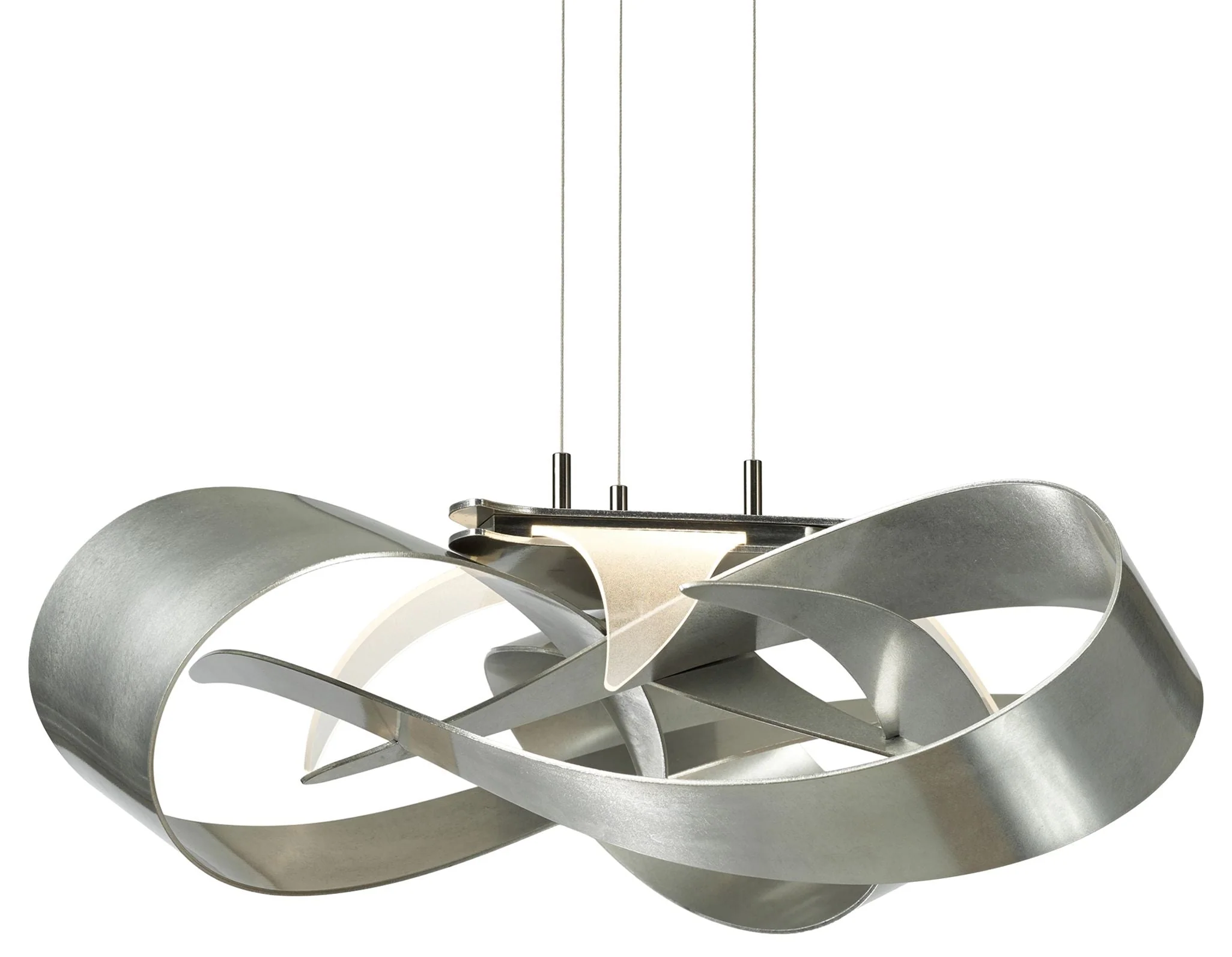 Flux LED Pendant - Sterling Finish - Standard Height - Image 1