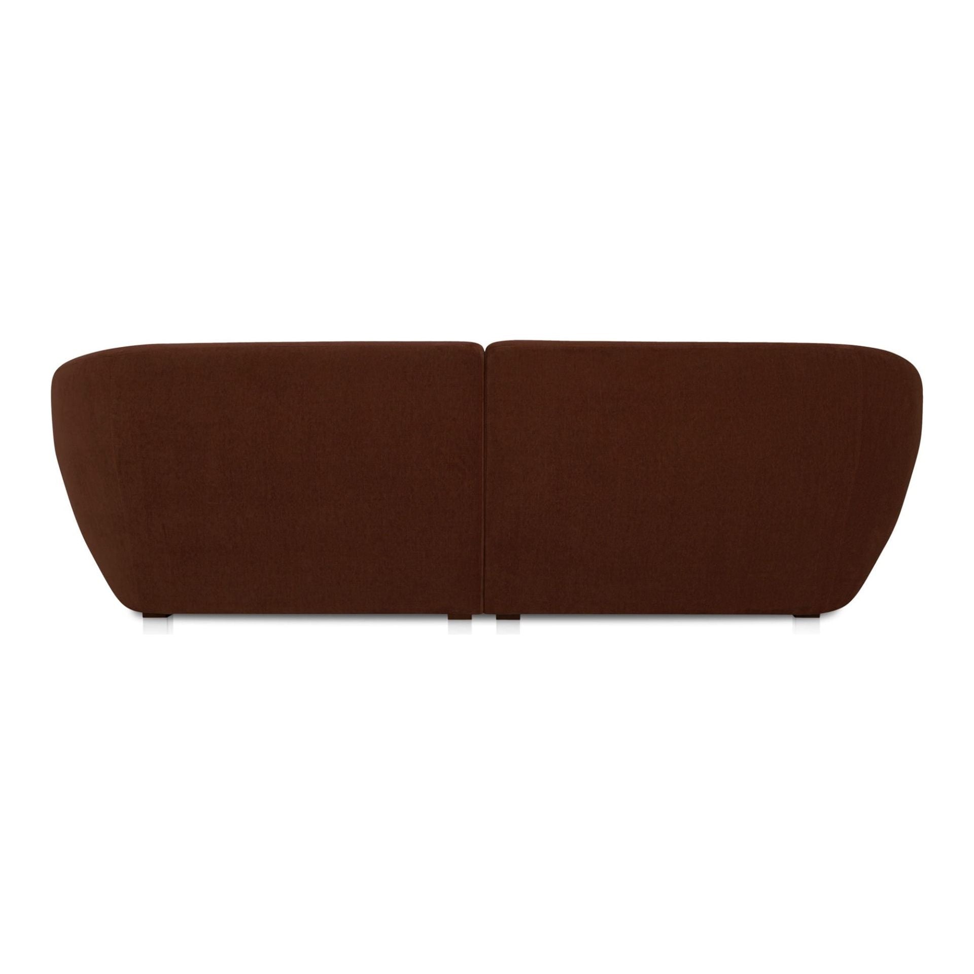 Moe’s Home Collection Amelia Chestnut Double Chaise Modular Sectional - Image 3