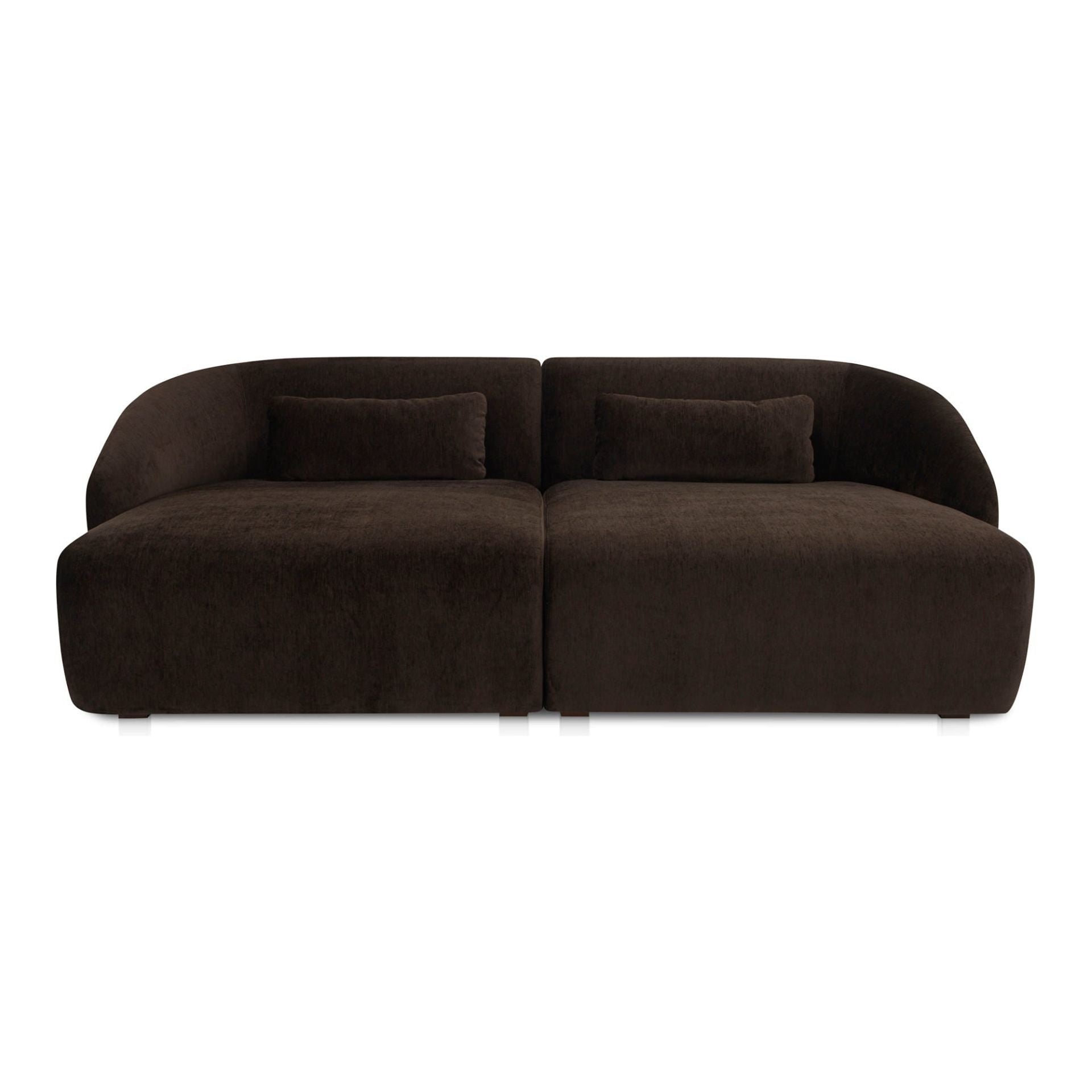 Moe’s Home Collection Amelia Espresso Double Chaise Modular Sectional - Image 2