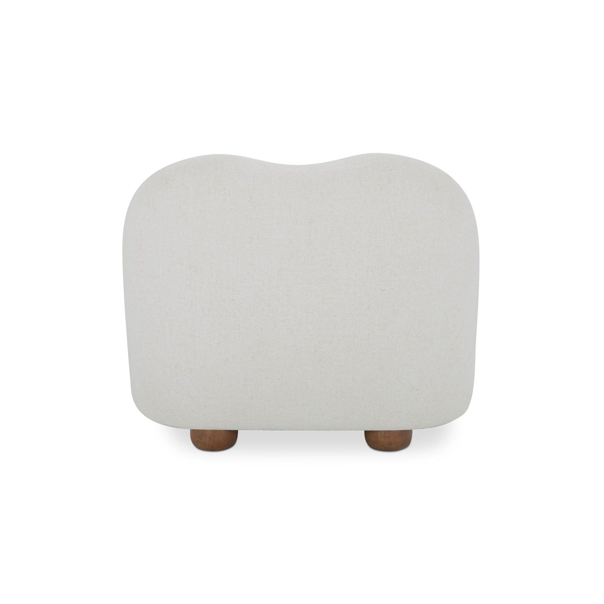 Moe's Home Collection Bria Oatmeal Accent Chair - Image 3