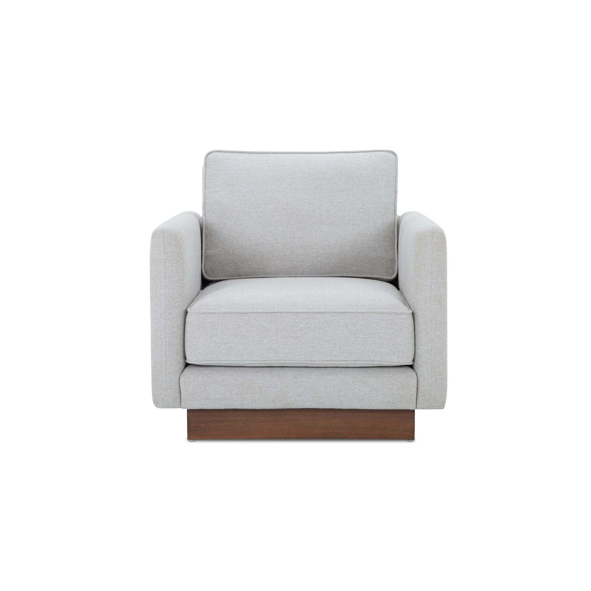 Moe's Home Collection Vernon Grey Accent Chair - Image 1