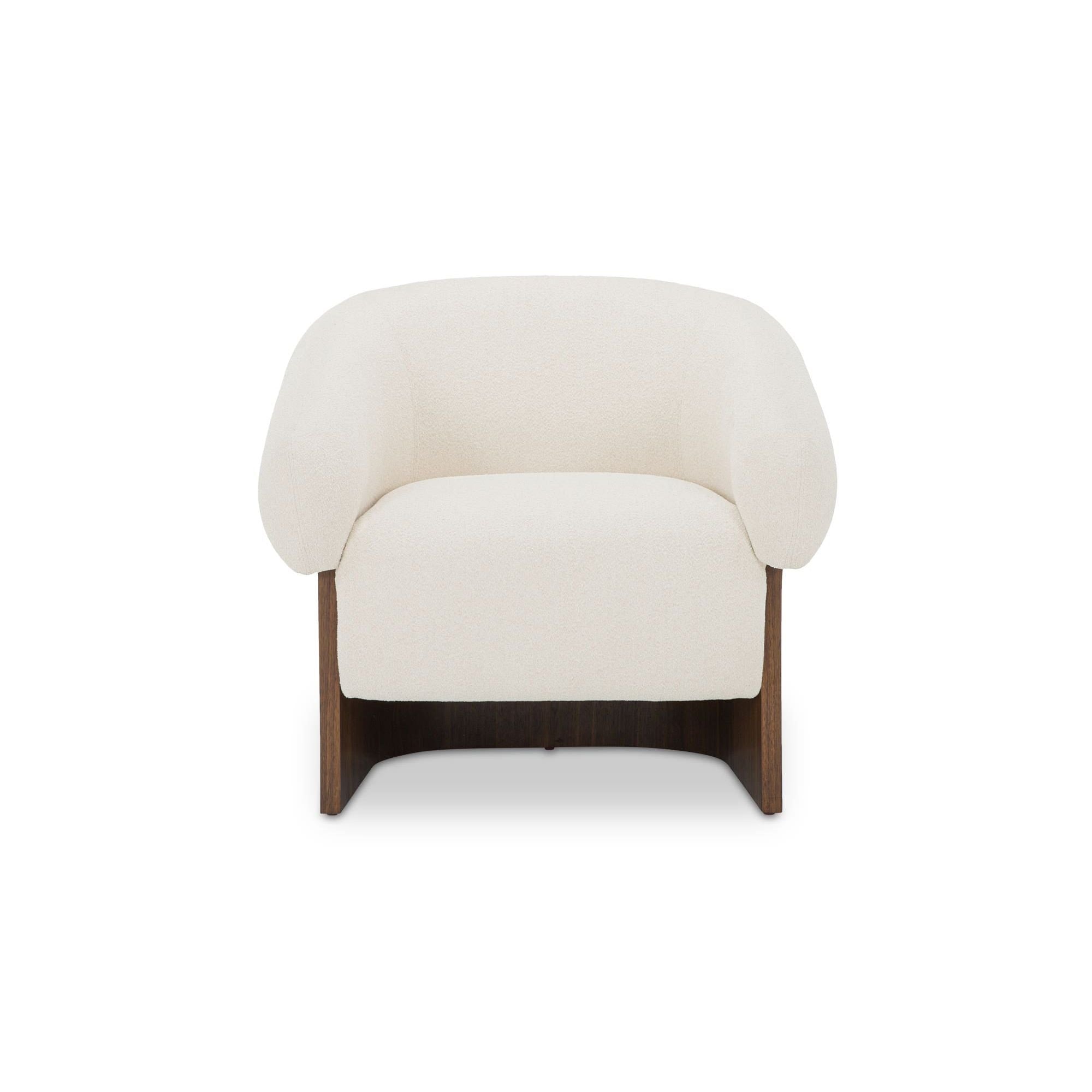 Moe's Home Collection Otto Flecked Cream Accent Chair - Image 1