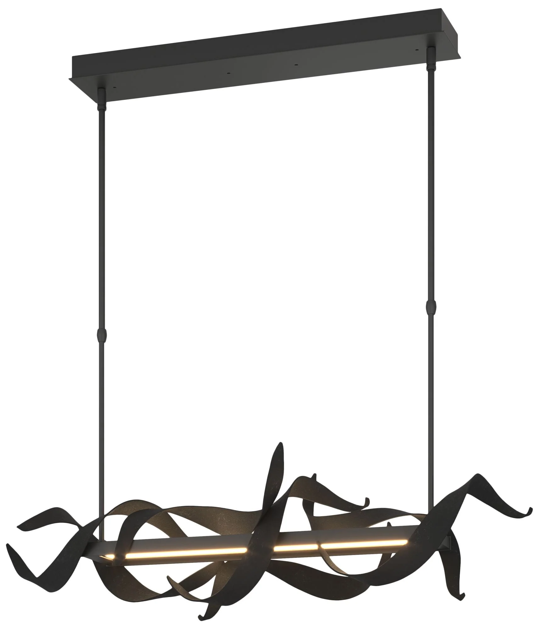 Folio 37 3/4" Wide Black LED Linear Pendant Light - Image 1