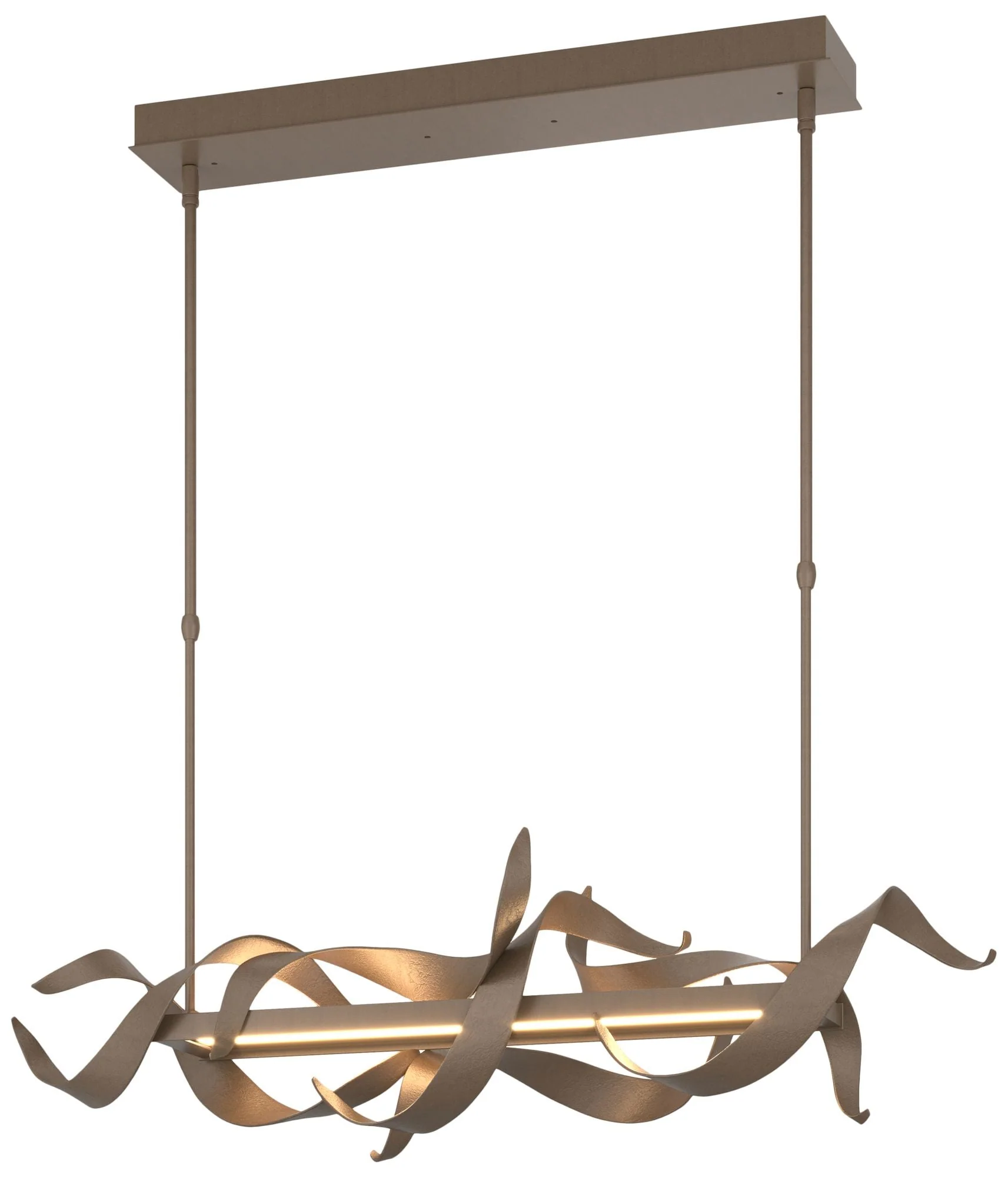 Folio 37 3/4" Wide Bronze LED Linear Pendant Light - Image 1