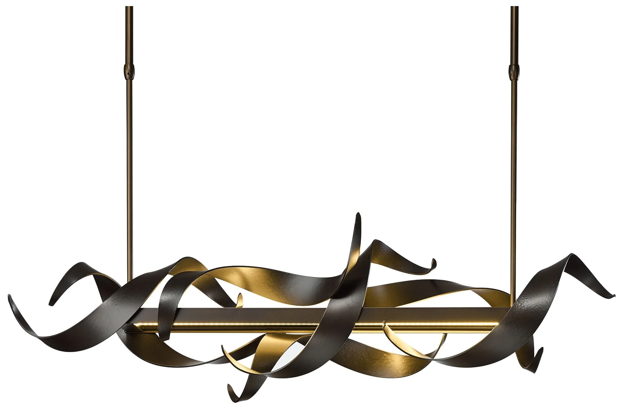 Folio 37 3/4" Wide Dark Smoke LED Linear Pendant Light - Image 1