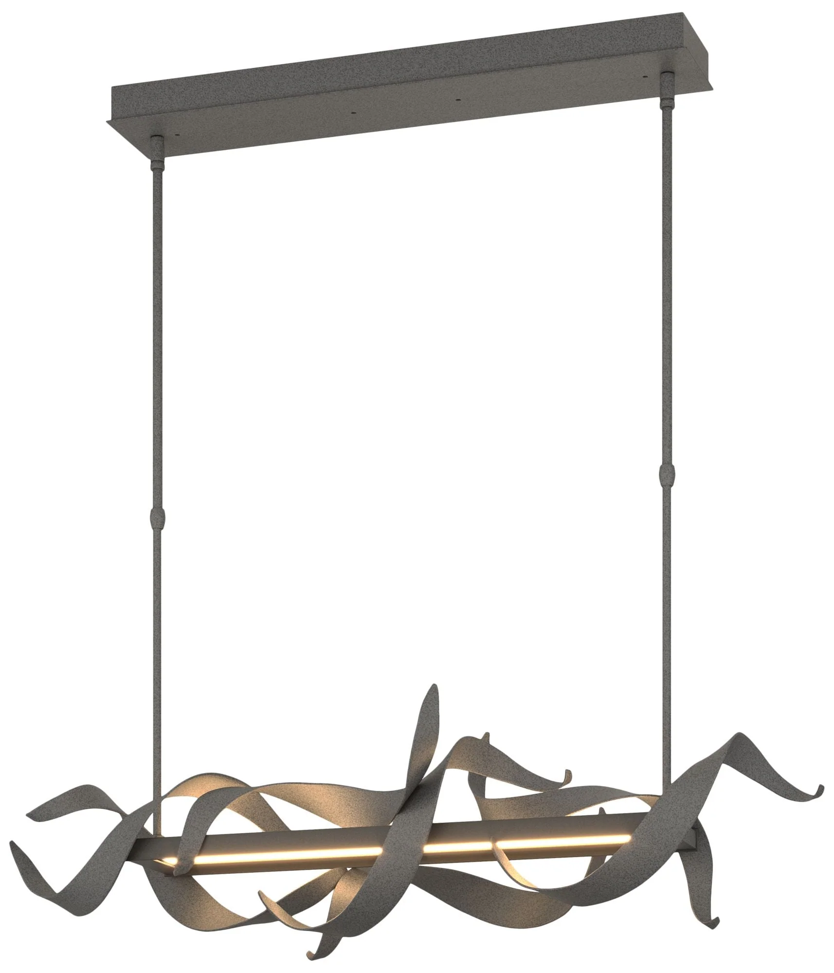 Folio 37 3/4" Wide Natural Iron LED Linear Pendant Light - Image 1