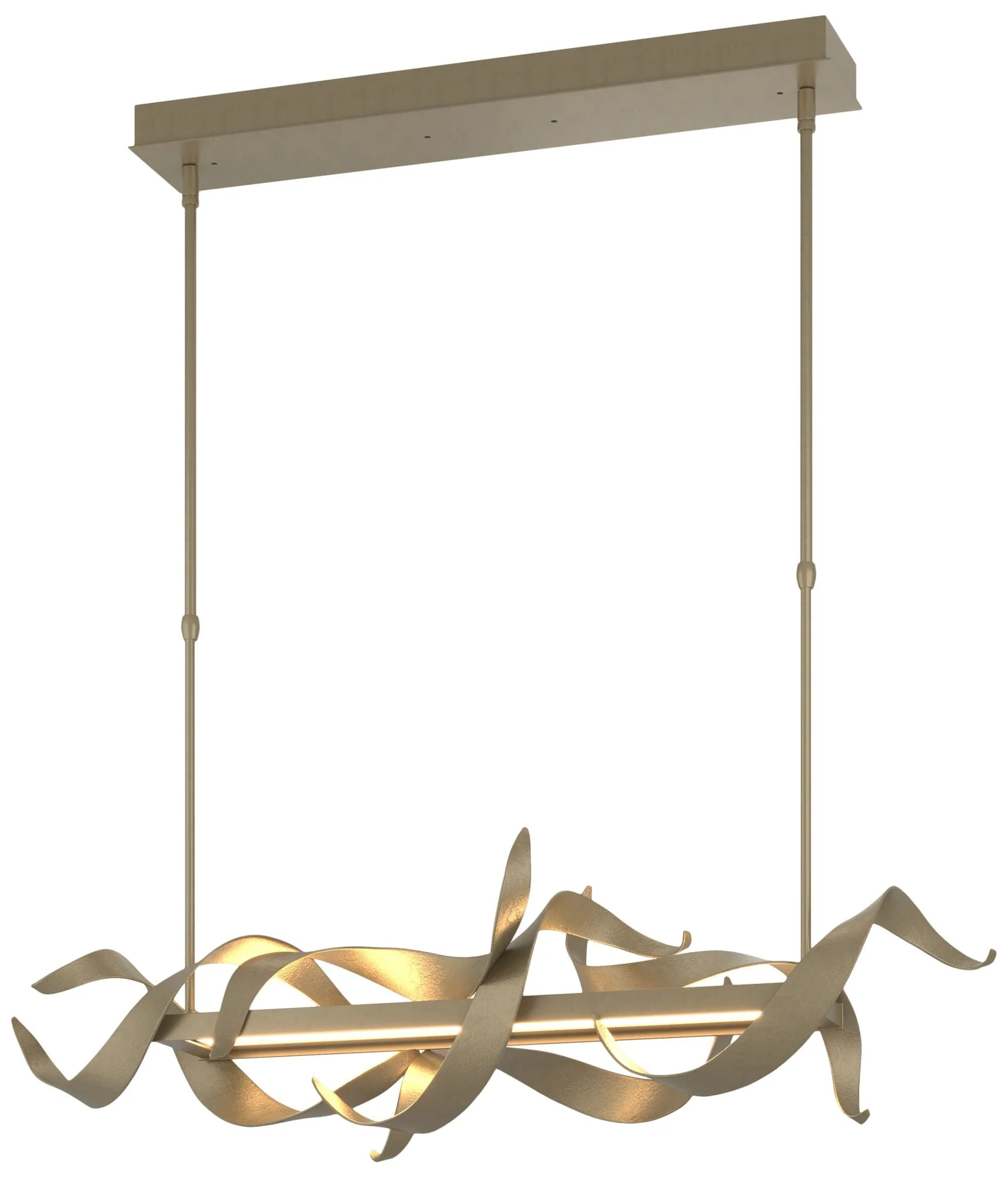 Folio 37 3/4" Wide Soft Gold LED Linear Pendant Light - Image 1