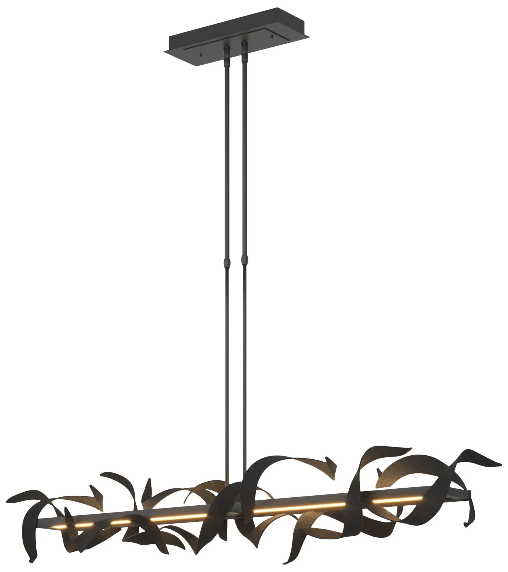 Folio 63 1/2" Wide Black LED Linear Pendant Light - Image 1