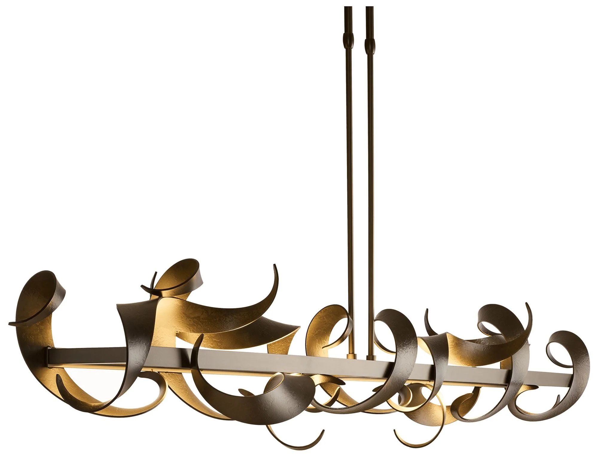 Folio 63 1/2" Wide Bronze LED Linear Pendant Light - Image 1