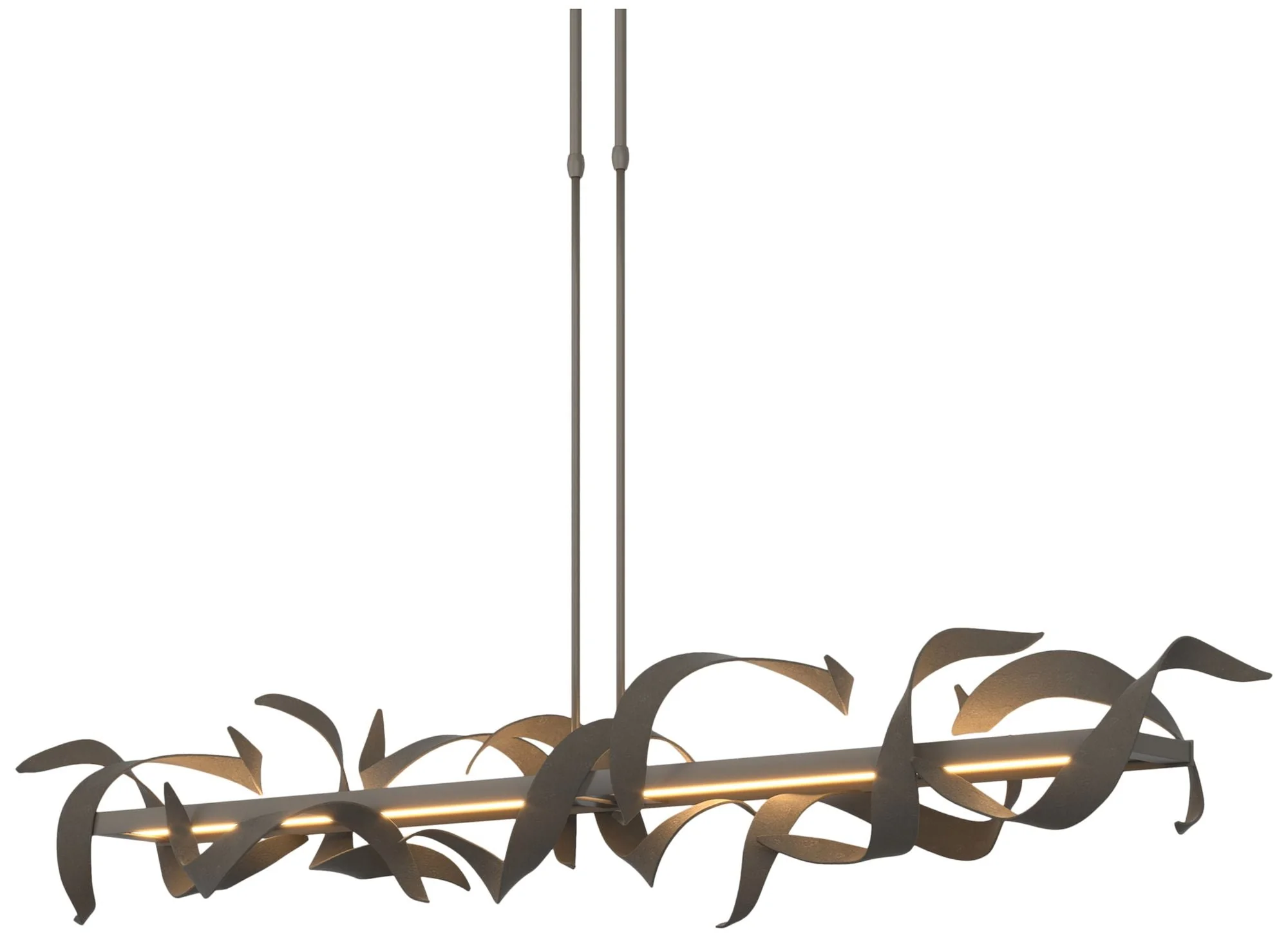 Folio 63 1/2" Wide Dark Smoke Short LED Linear Pendant Light - Image 1