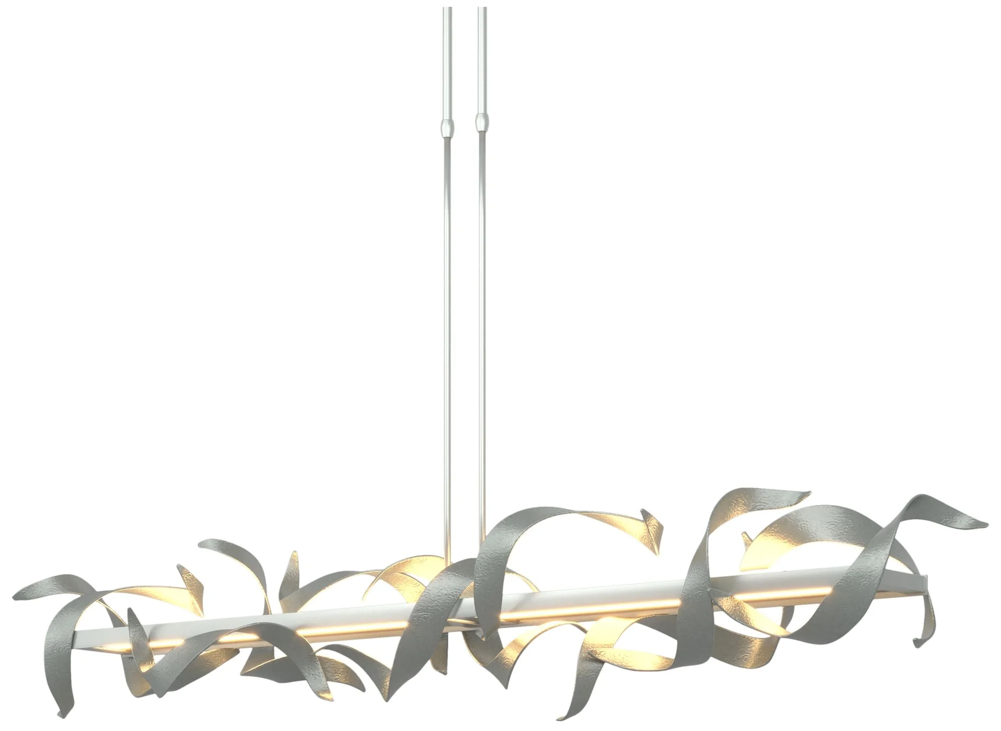 Folio 63 1/2" Wide Platinum Short LED Linear Pendant Light - Image 1