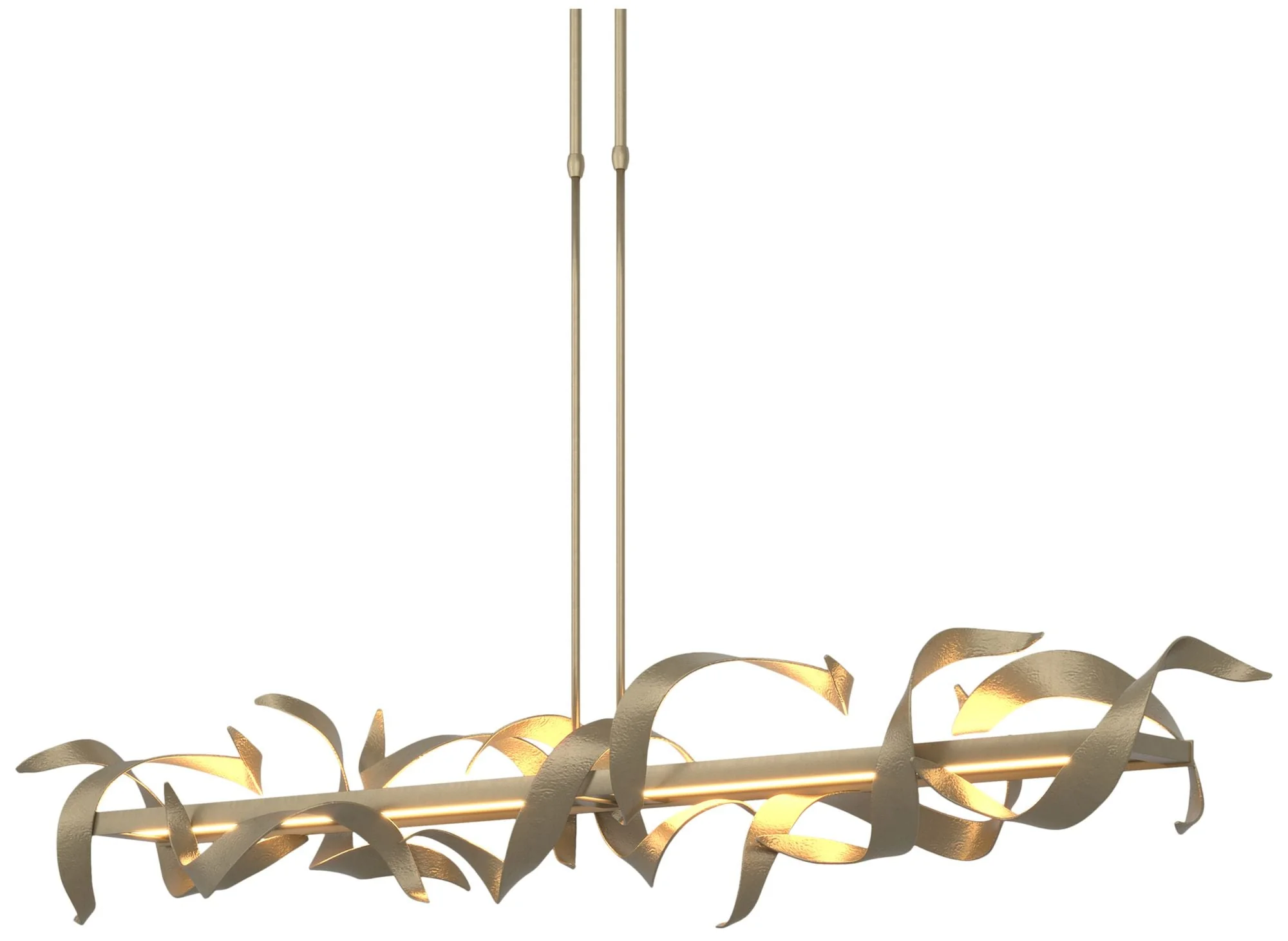 Folio 63 1/2" Wide Soft Gold Short LED Linear Pendant Light - Image 1