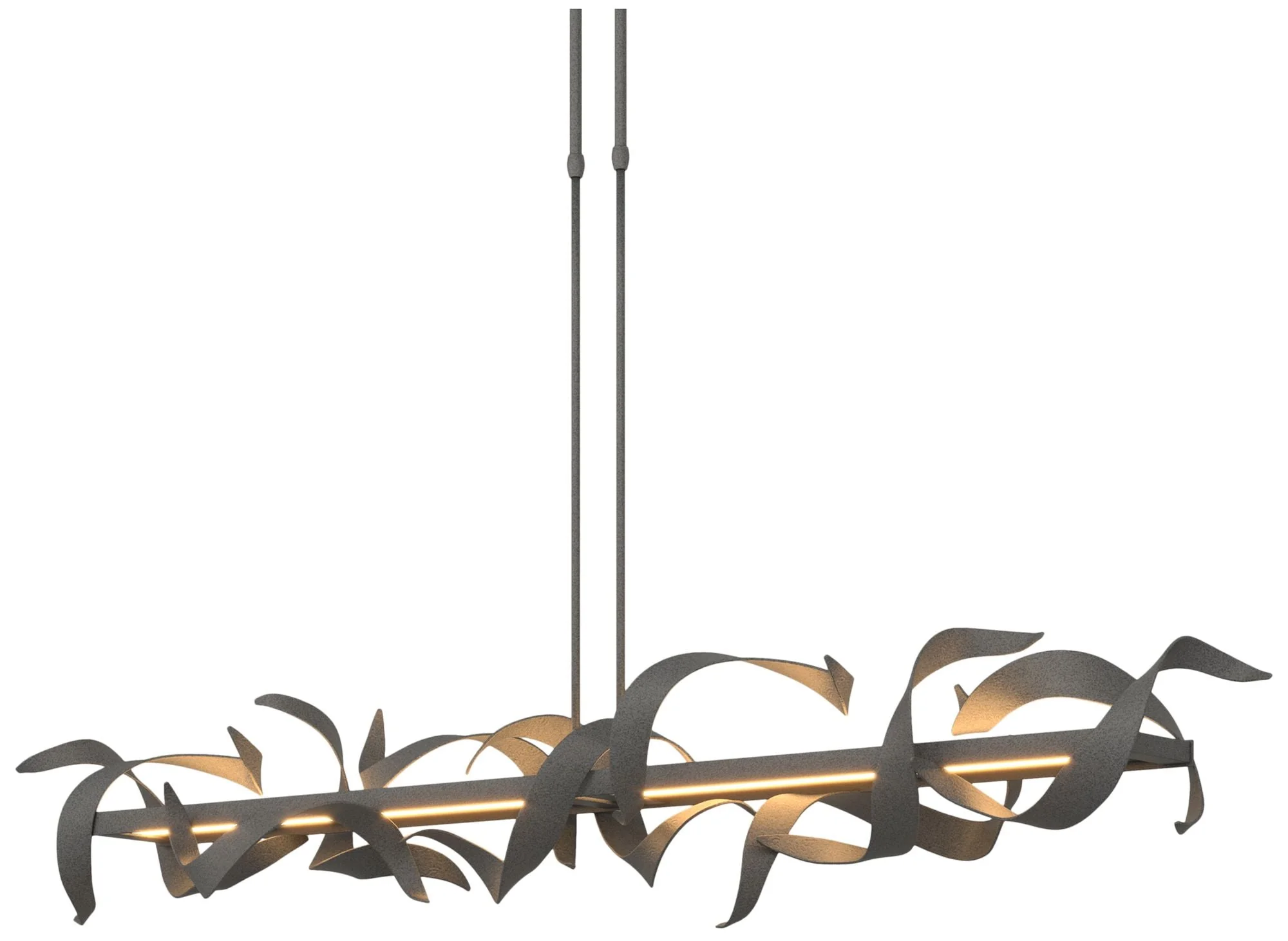 Folio 63 1/2"W Natural Iron Long LED Linear Pendant Light - Image 1