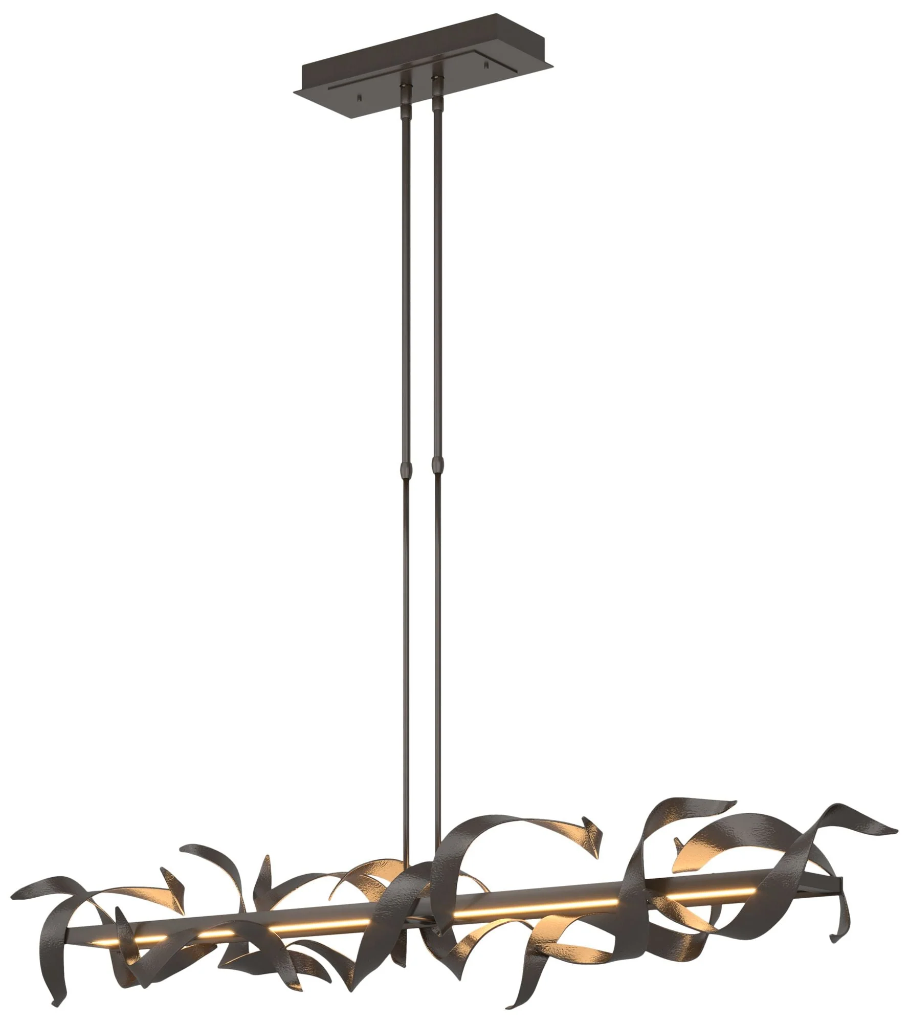 Folio 63 1/2"W Oil-Rubbed Bronze LED Linear Pendant Light - Image 1