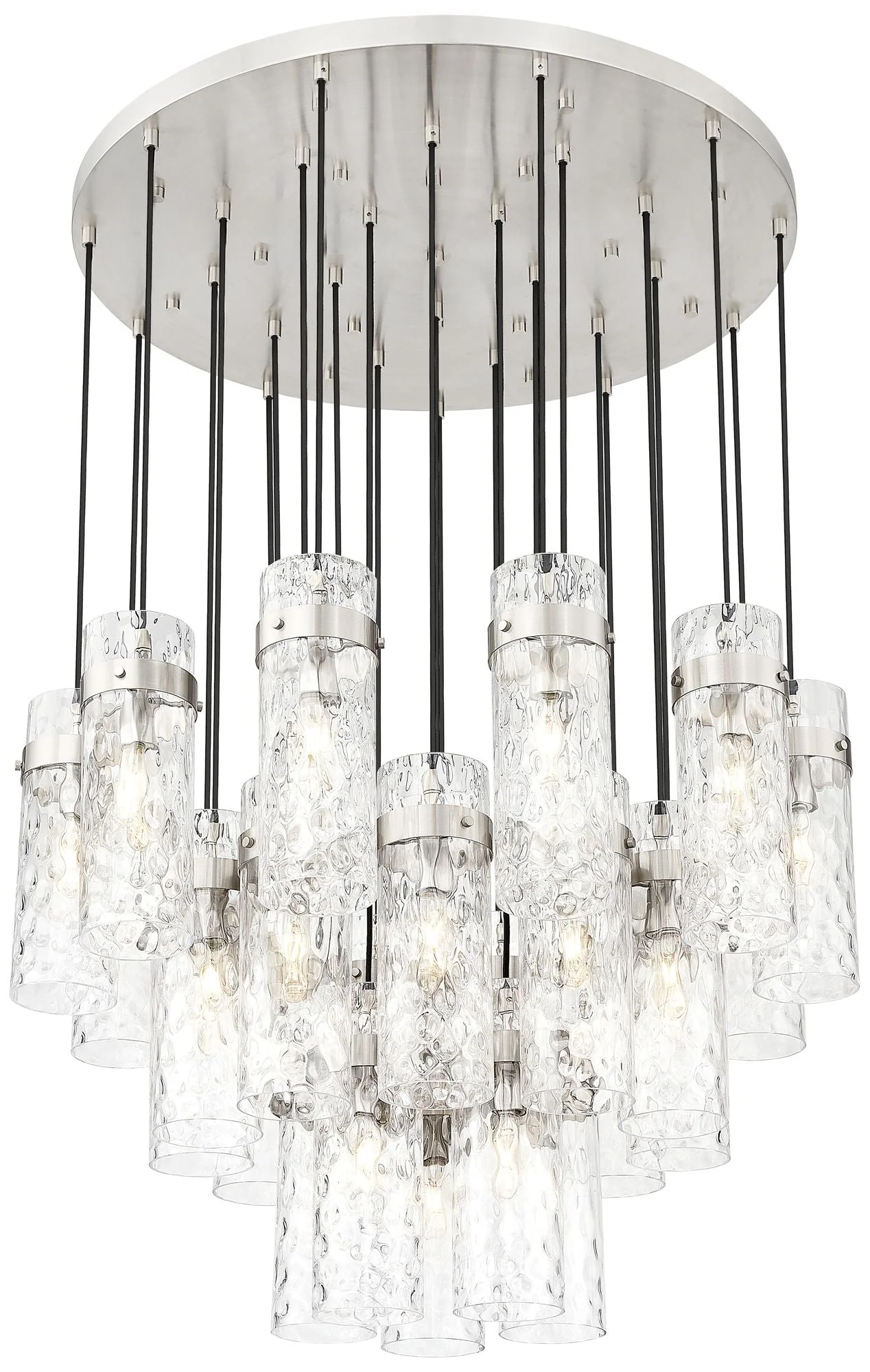 Fontaine by Z-Lite Brushed Nickel 39.5 inch 27 Light Chandelier - Image 1