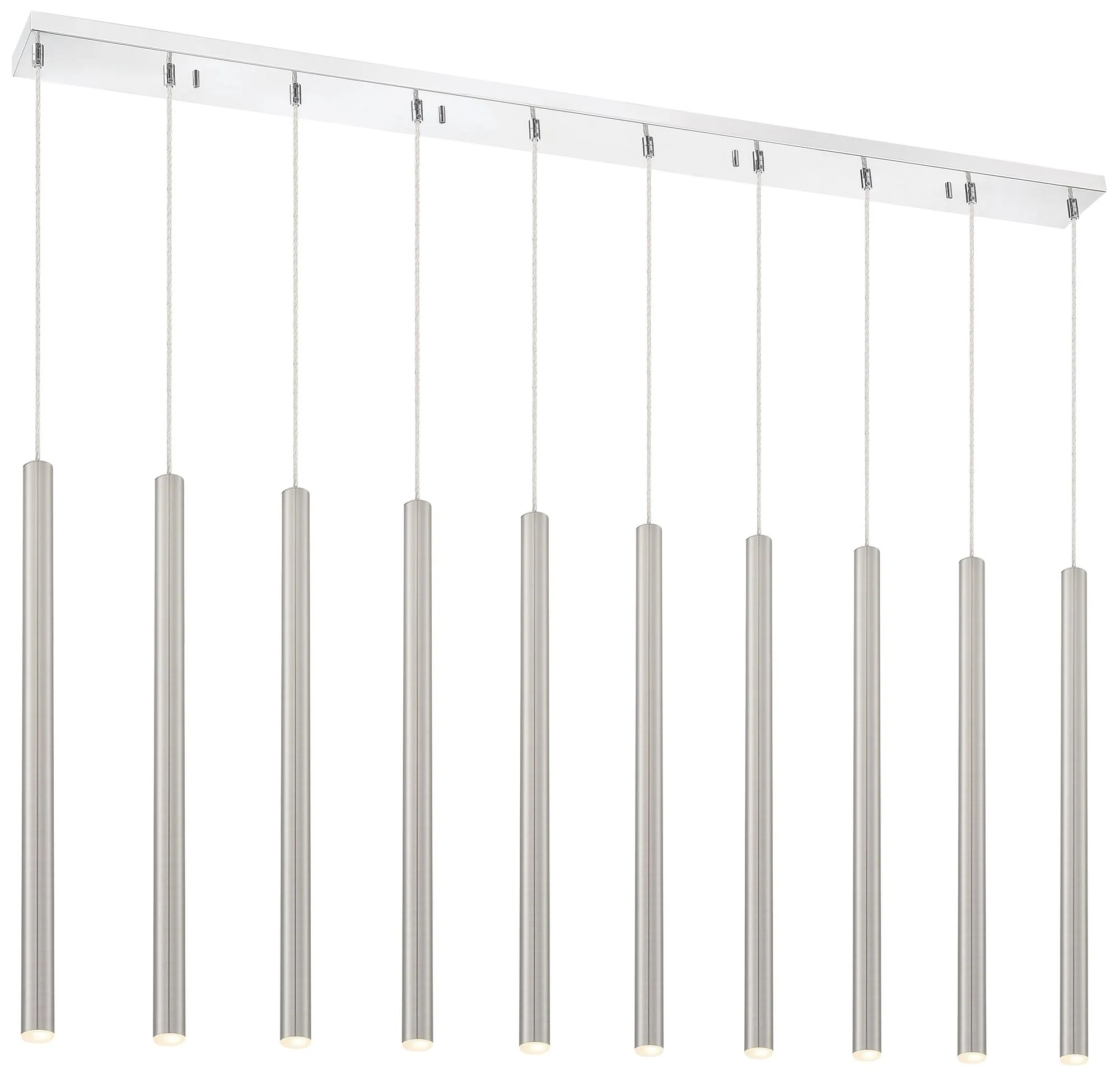 Forest by Z-Lite Chrome 10 Light Island Pendant - Image 1