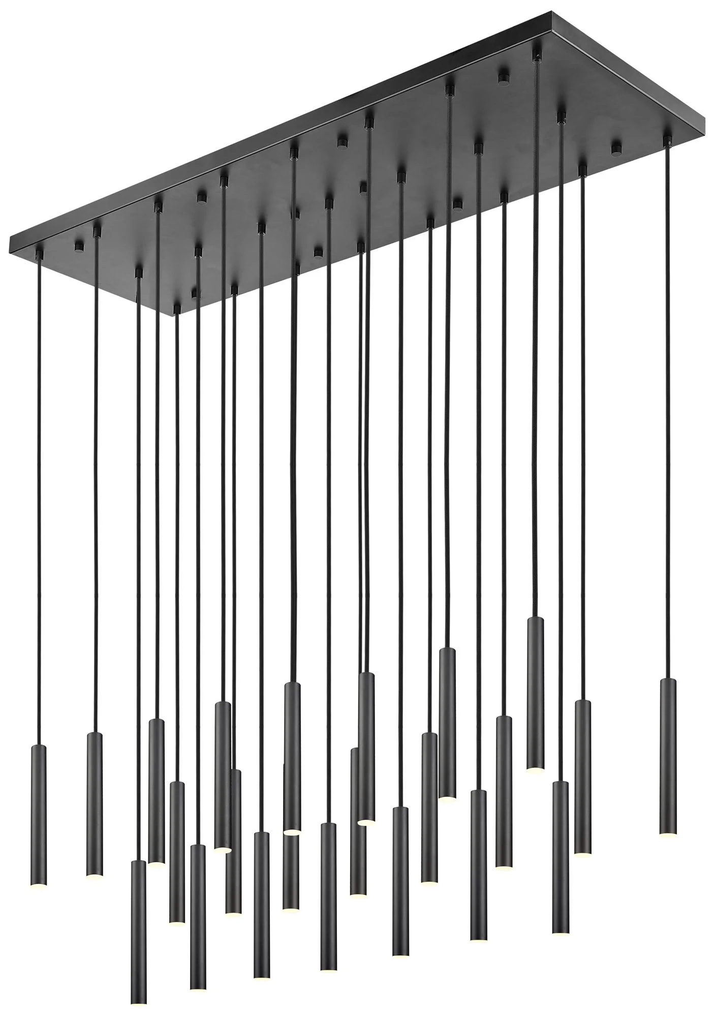 Forest by Z-Lite Matte Black 54 inch 23 Light Linear LED Chandelier - Image 1